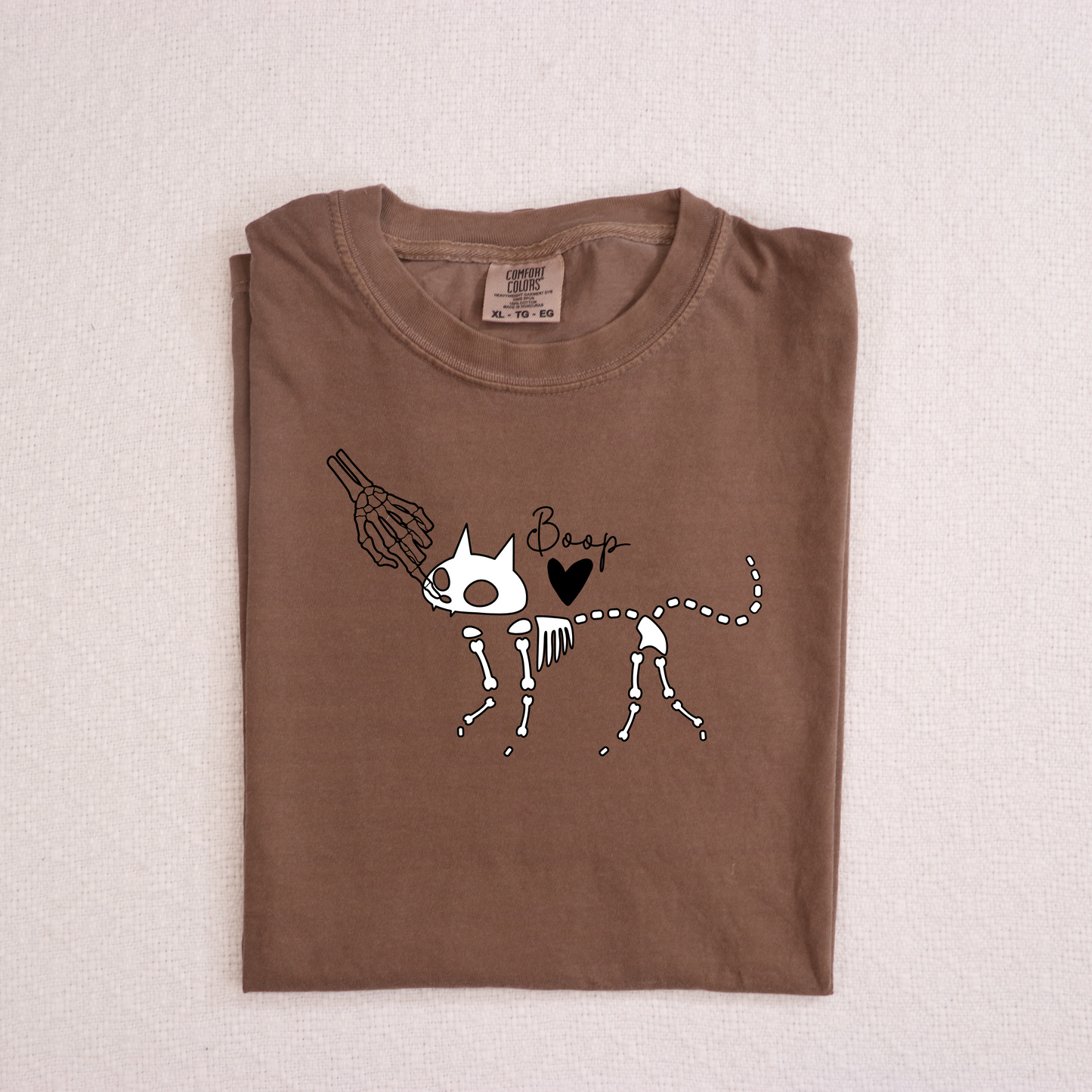 Skeleton Cat Boop Halloween T-Shirt