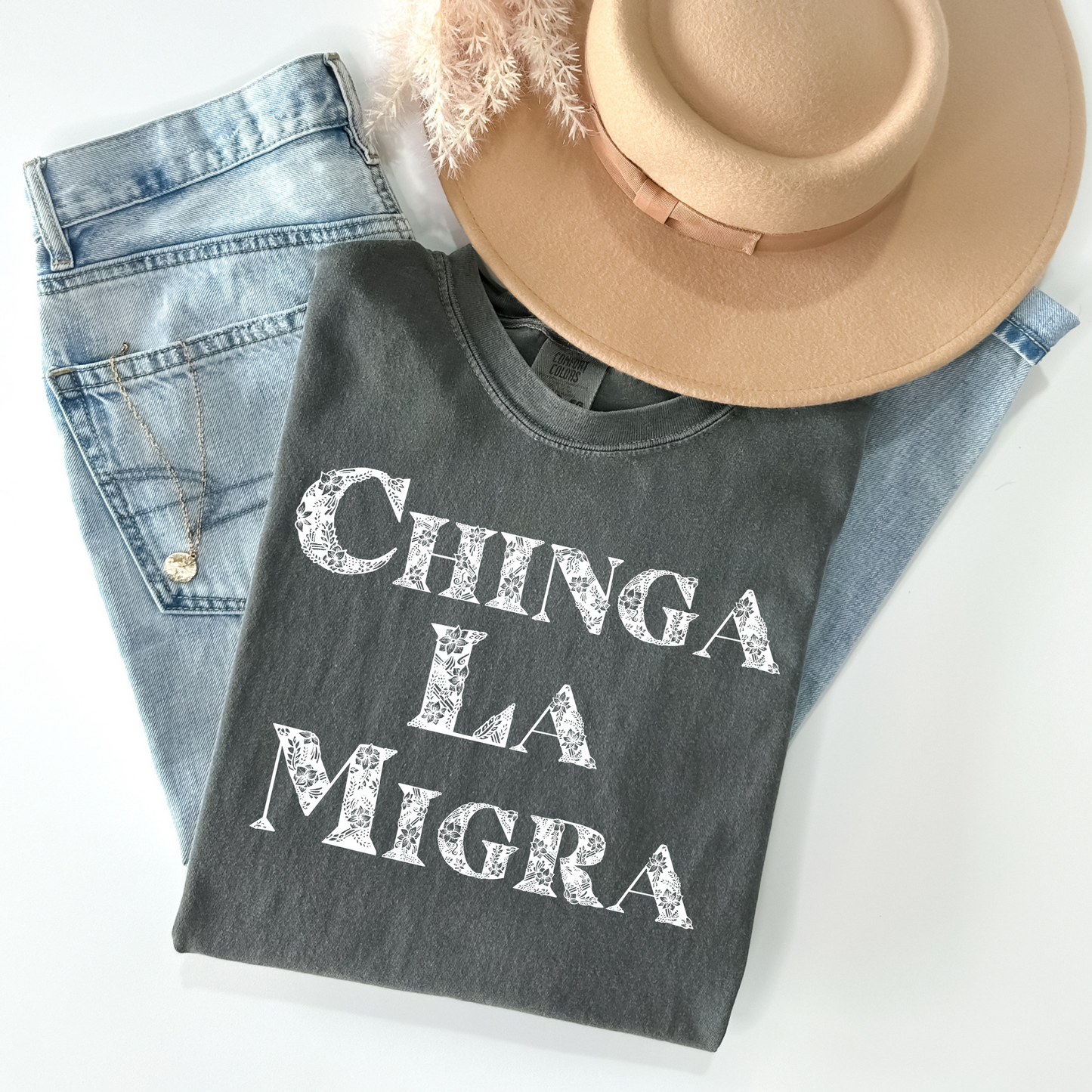 Chinga La Migra Floral T-Shirt