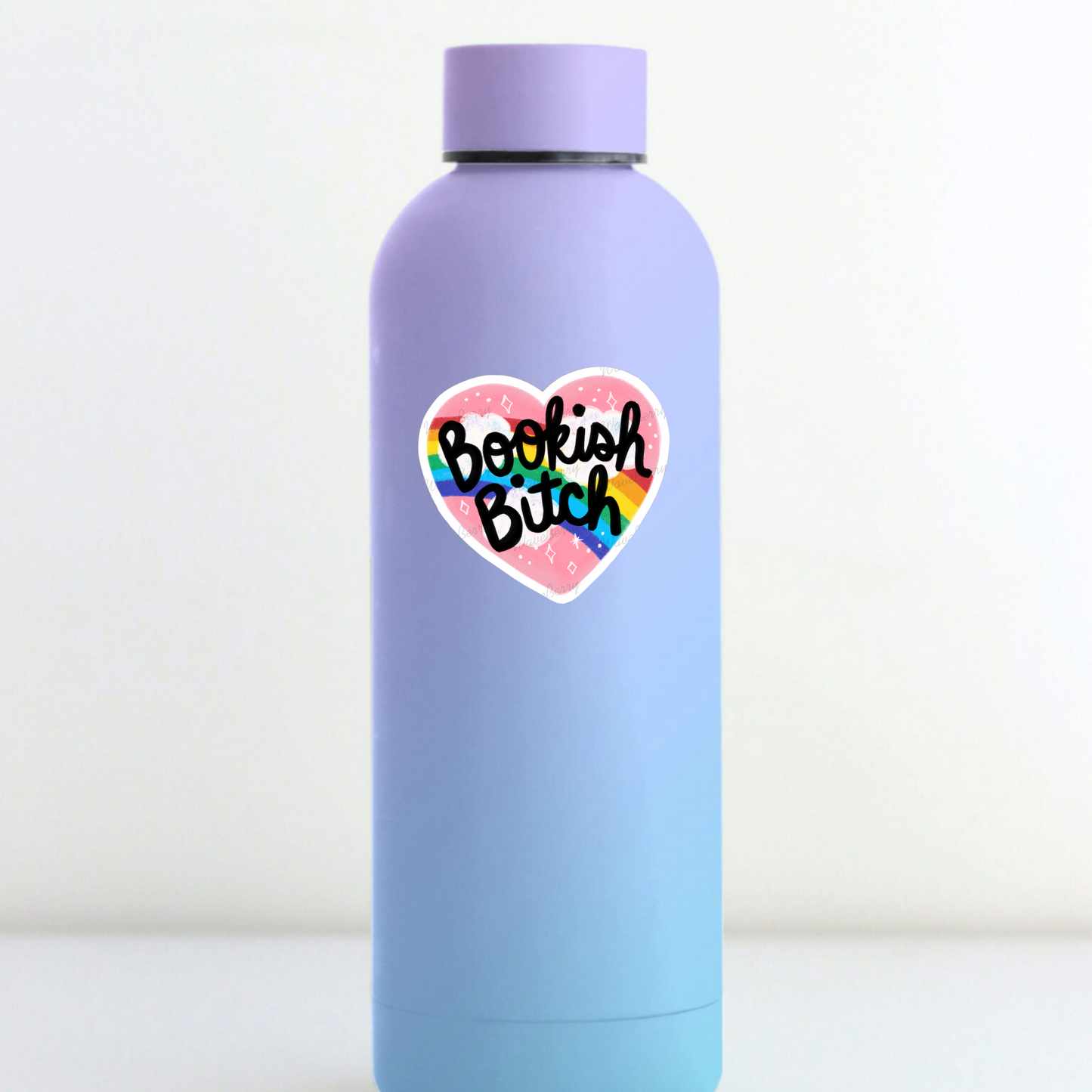 Bookish Bitch Heart Sticker