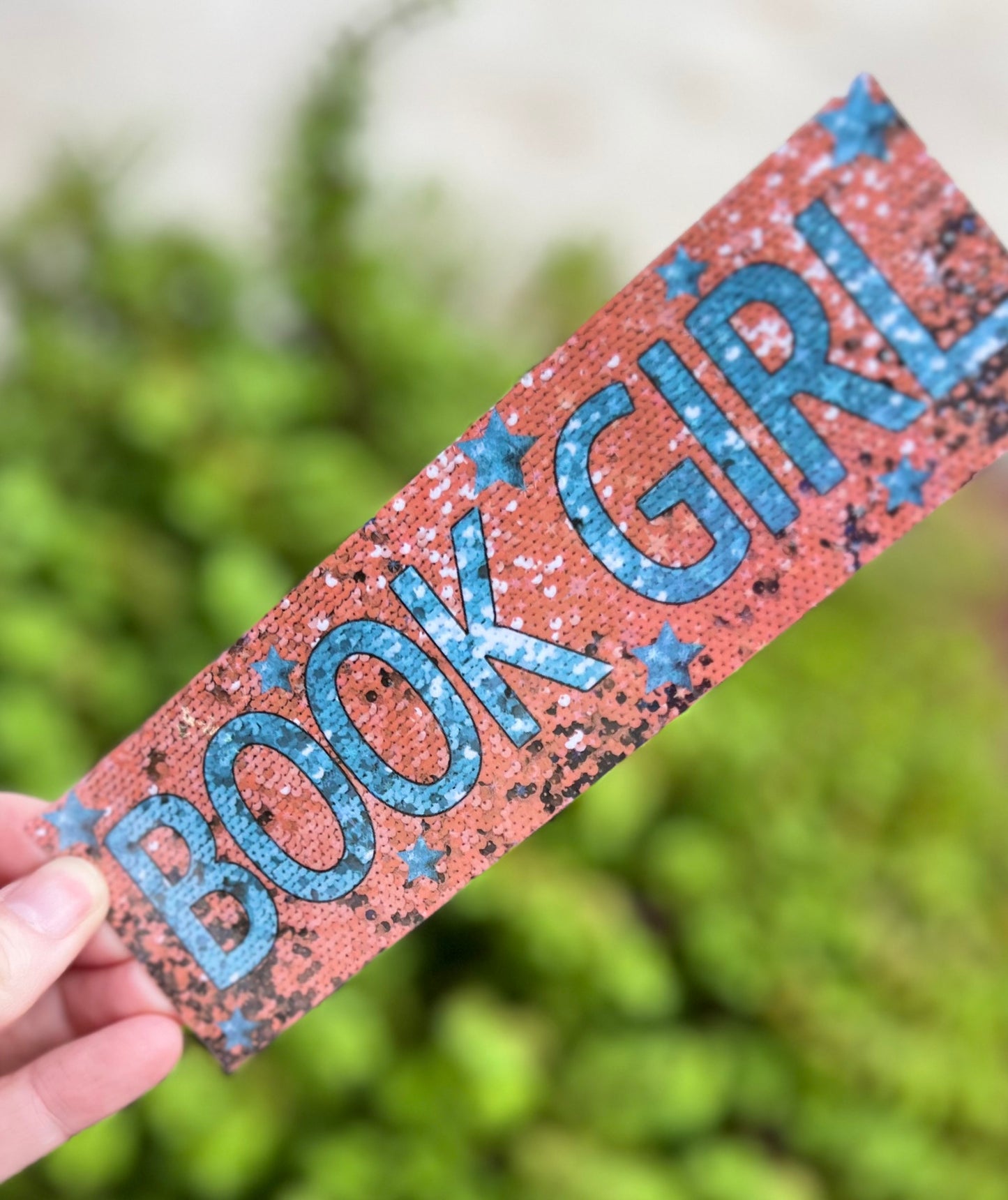 BOOK GIRL Bookmark Set (Double-sided) – Sparkly Showgirl-Inspired Bookmarks, Glitter Holographic Reading Gift for Swifties & Book Lovers