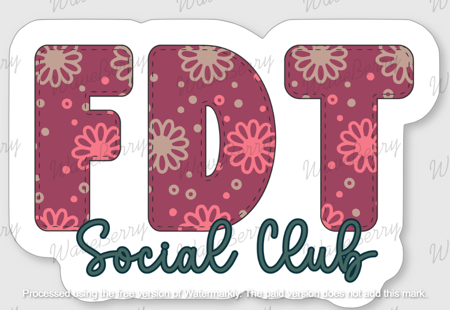 FDT Social Club Sticker
