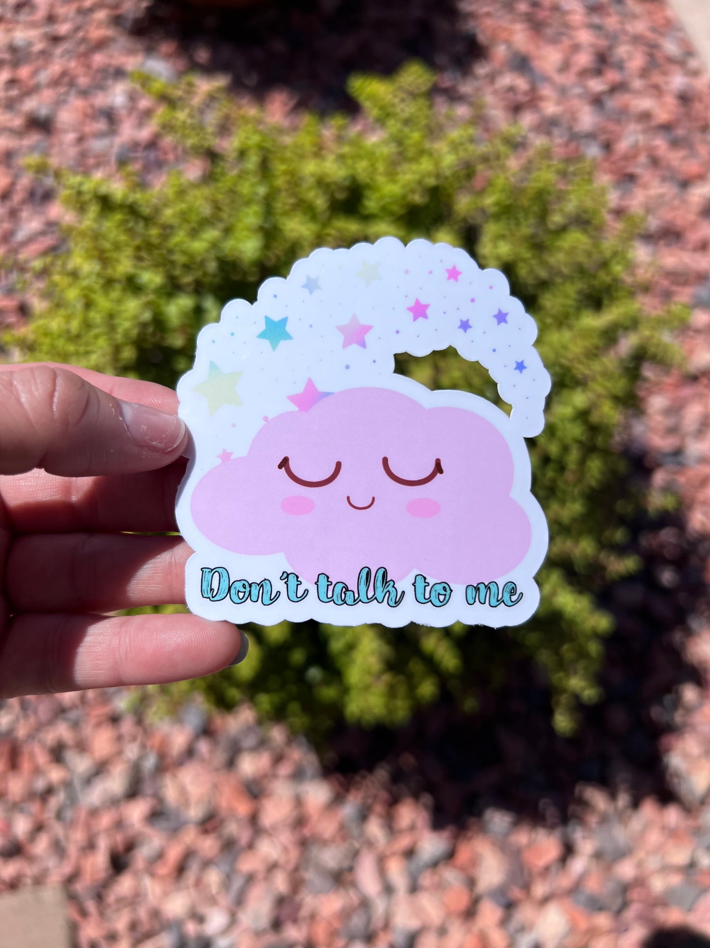 Don't Talk to Me Mental Health Sticker