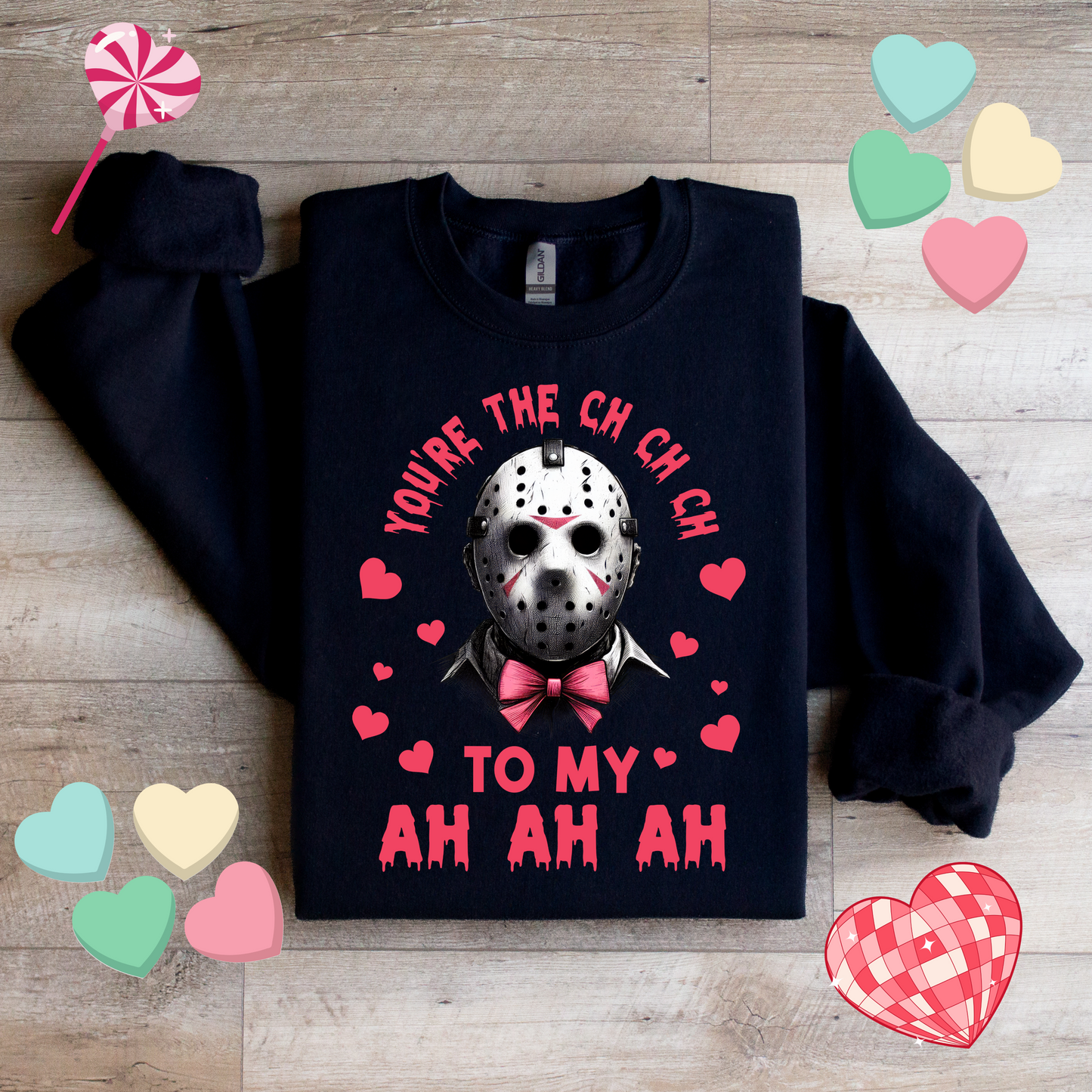 Horror Movie Fan Crewneck Sweatshirt Jason Voorhees - WaveBerry Threads