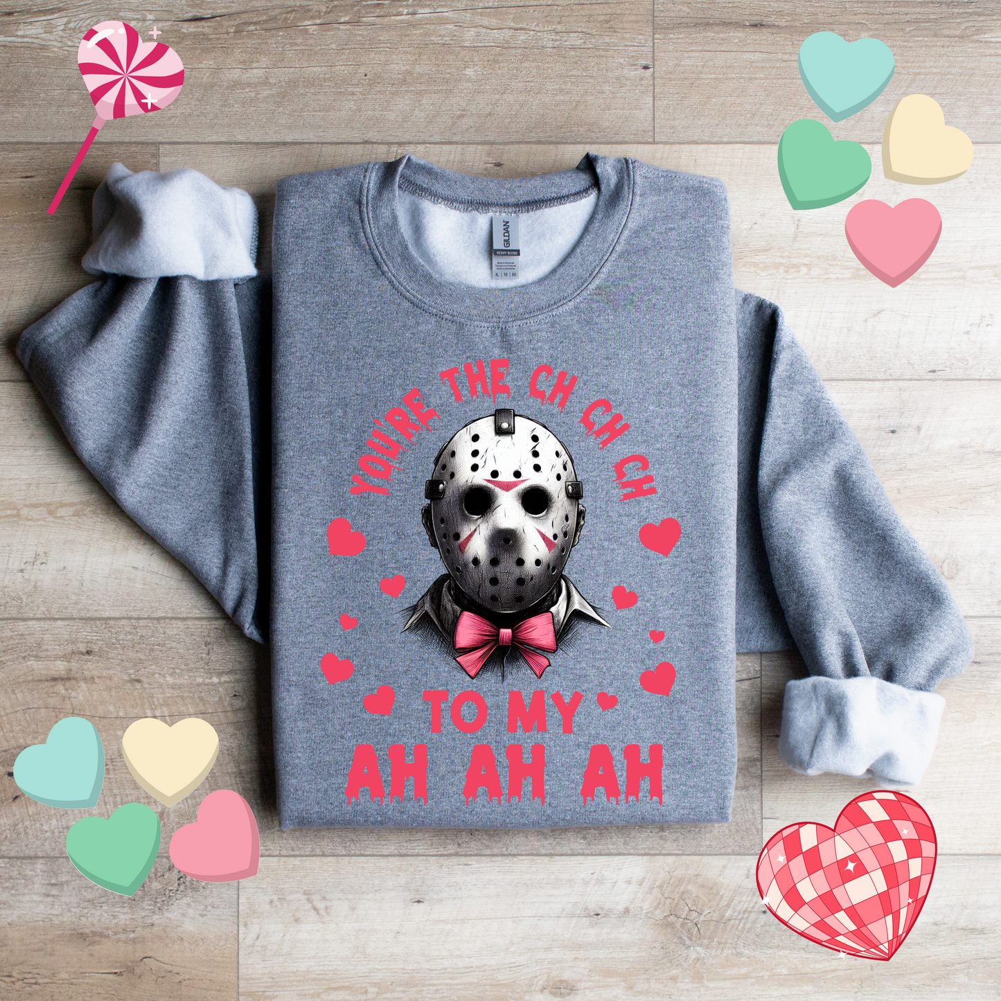 Horror Movie Fan Crewneck Sweatshirt Jason Voorhees - WaveBerry Threads