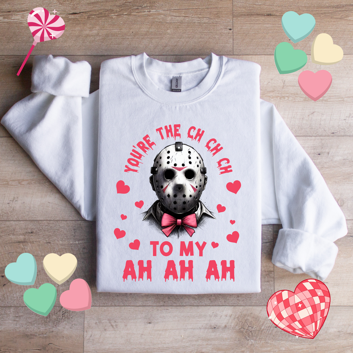 Horror Movie Fan Crewneck Sweatshirt Jason Voorhees - WaveBerry Threads