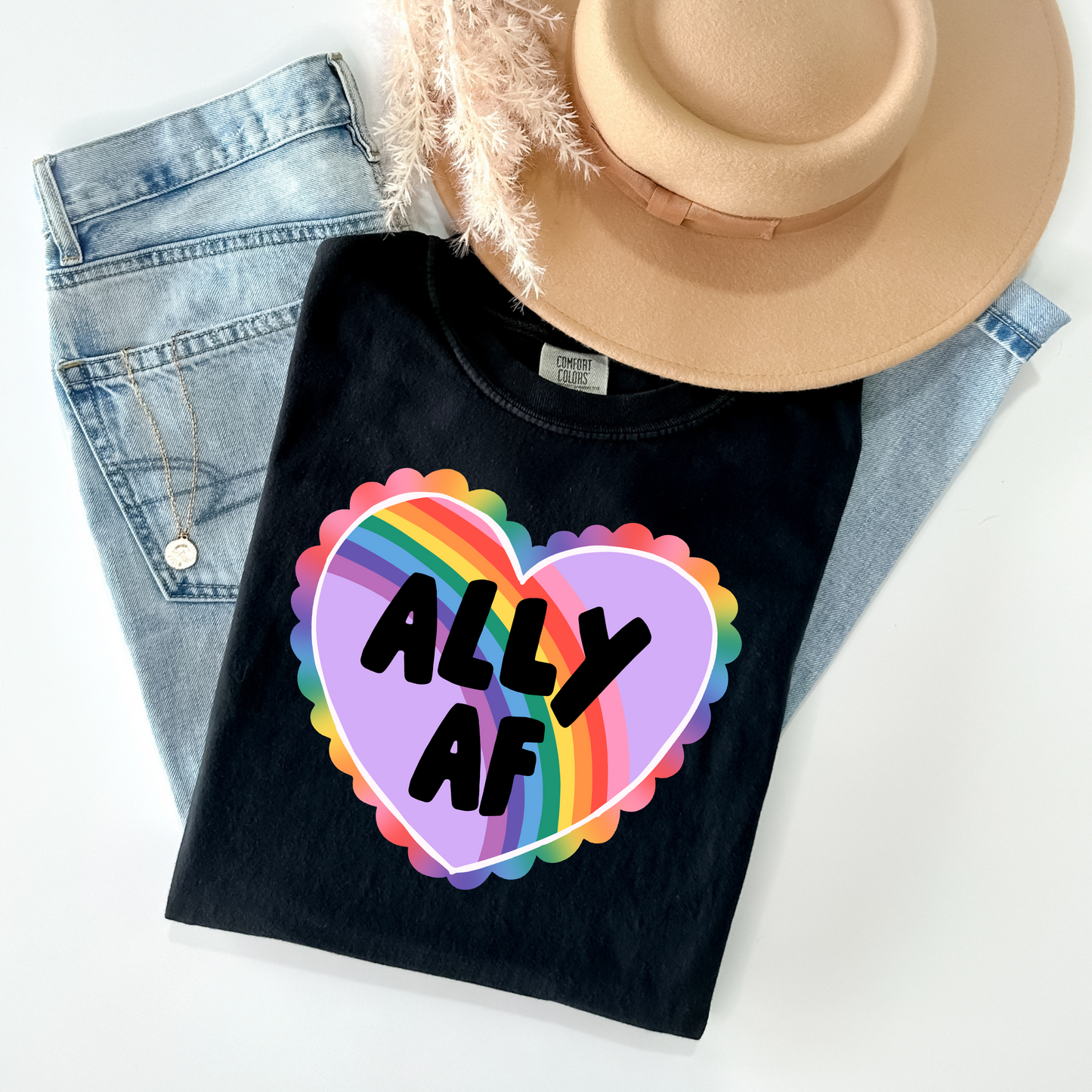 Ally AF Heart Pocket T-Shirt