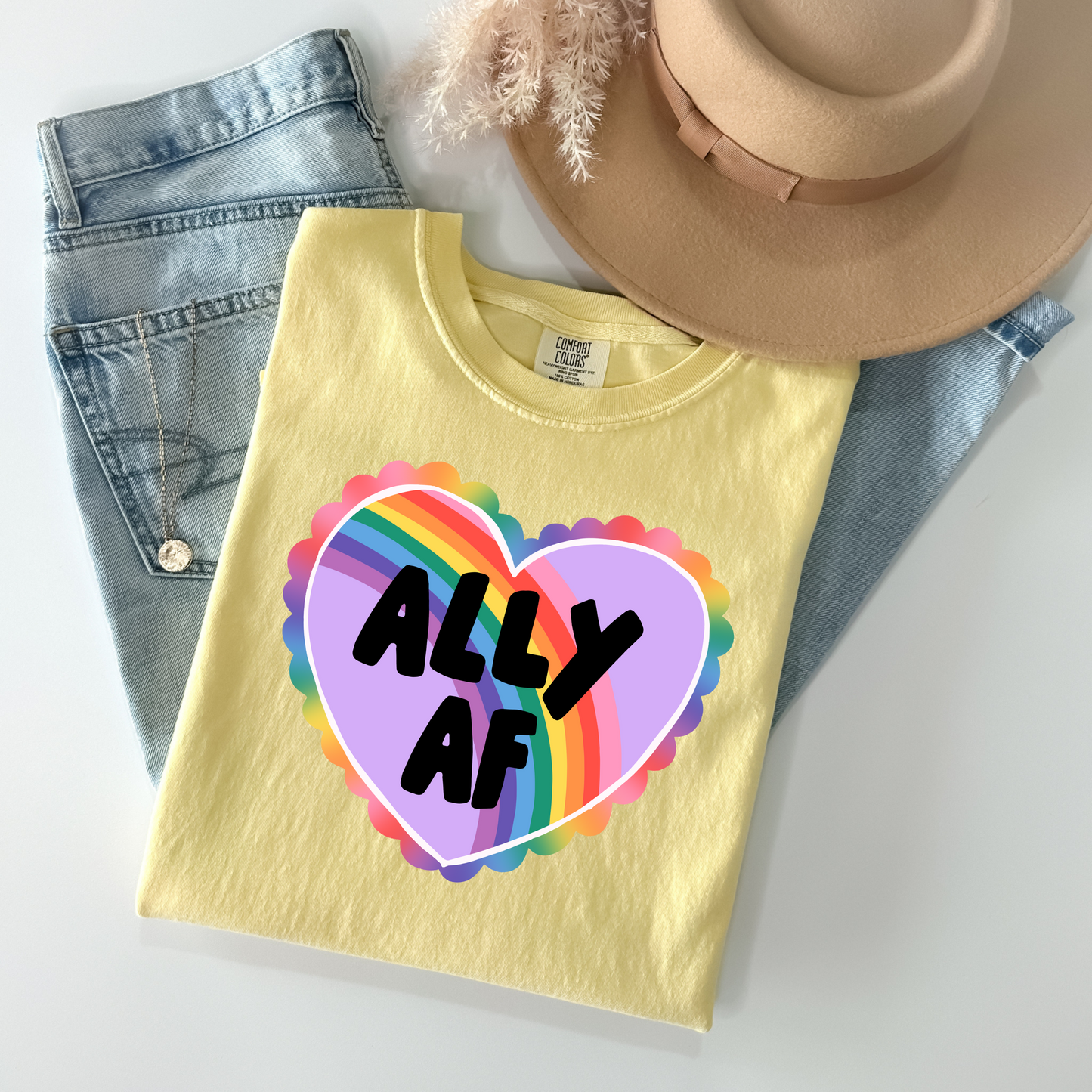 Ally AF Heart Pocket T-Shirt