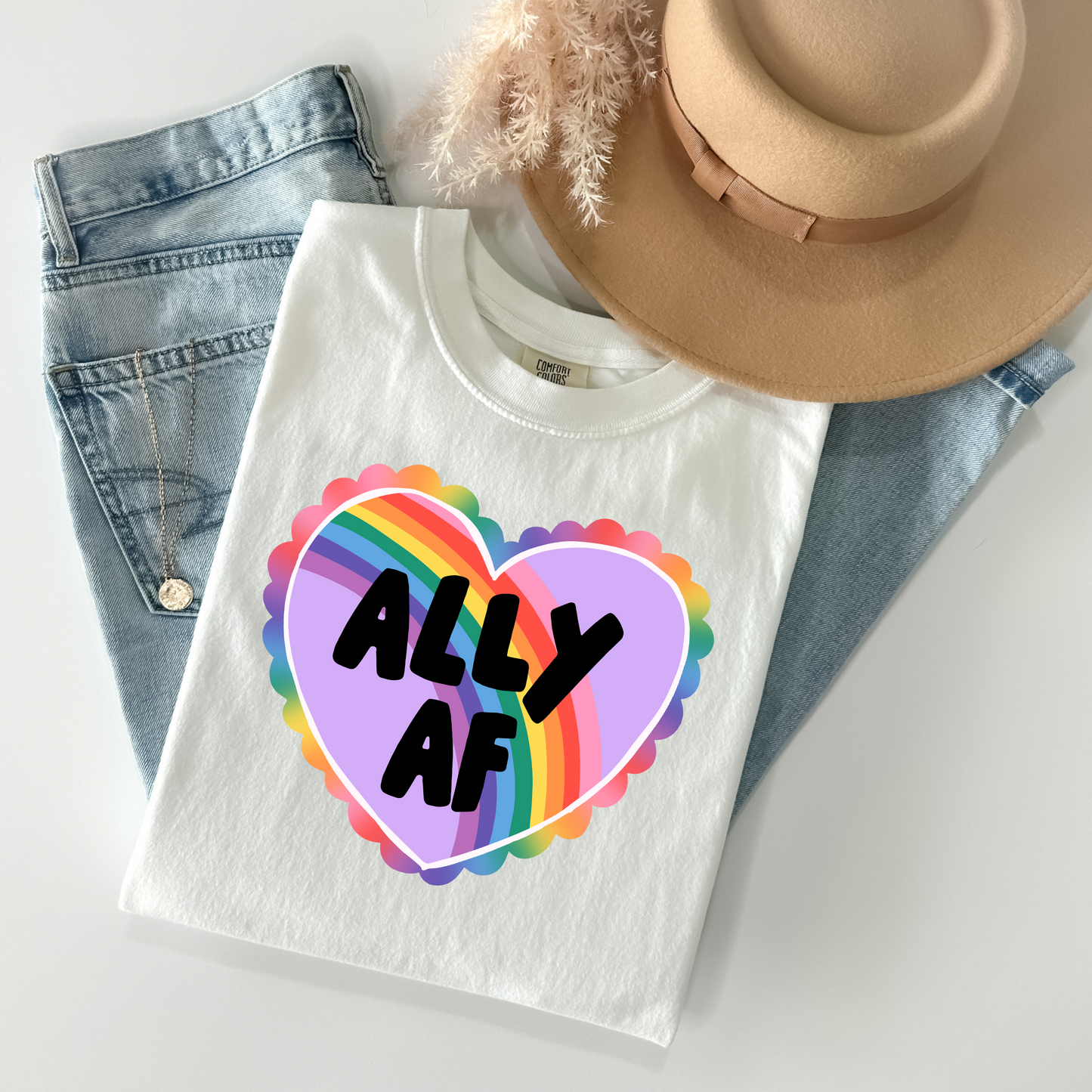 Ally AF Heart Pocket T-Shirt