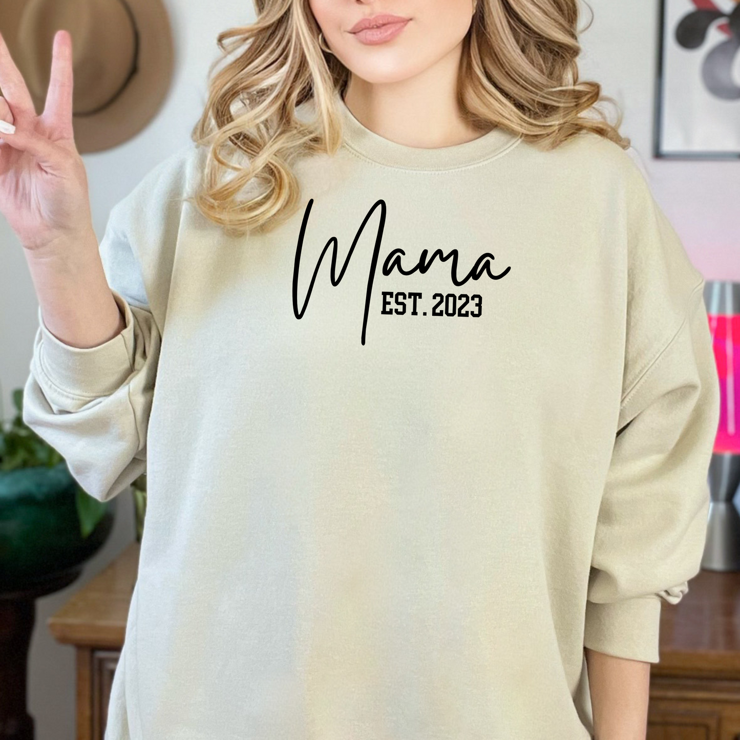Personalized Mama Sweatshirt - WaveBerry Threads