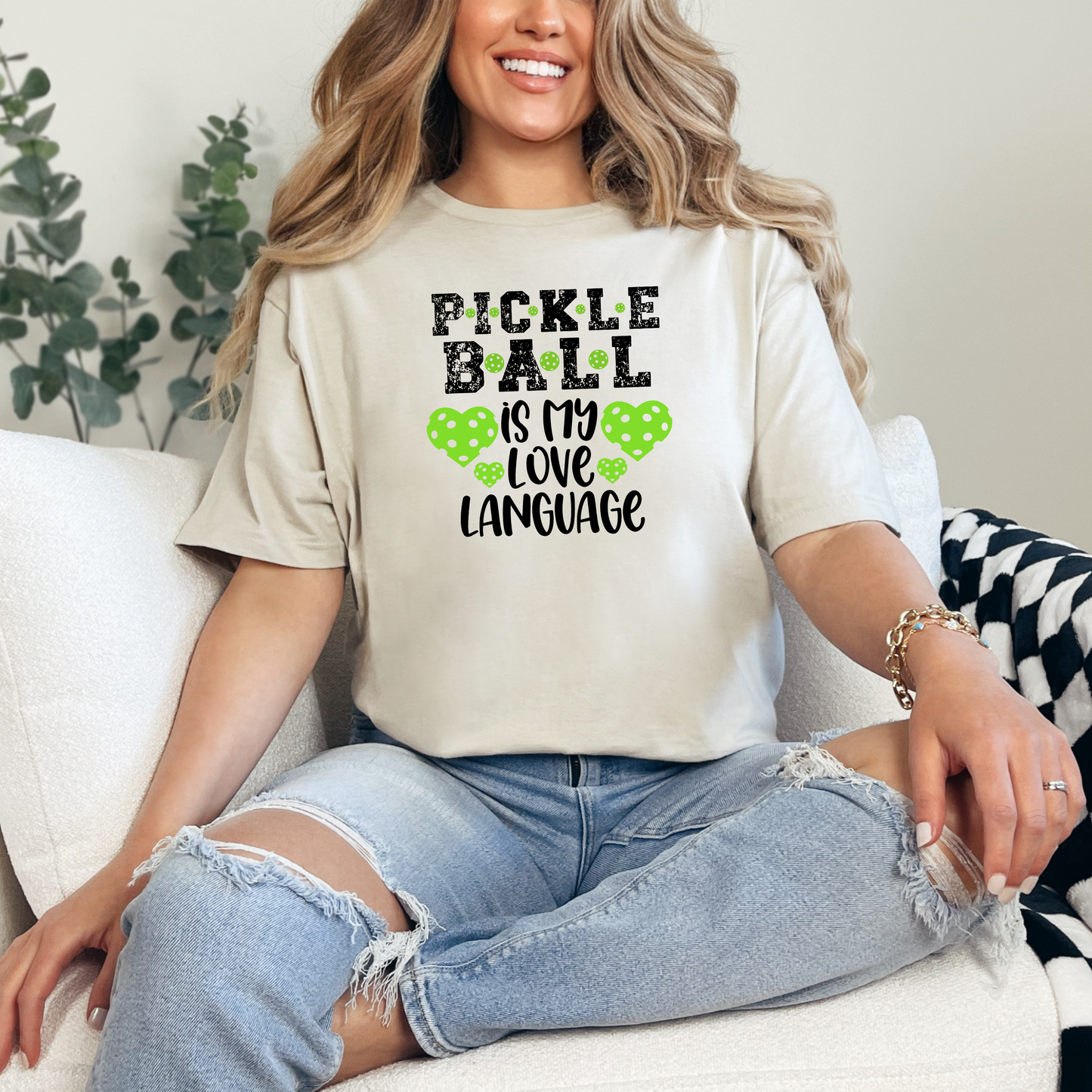 Pickleball Is My Love Language T-Shirt - WaveBerry Threads