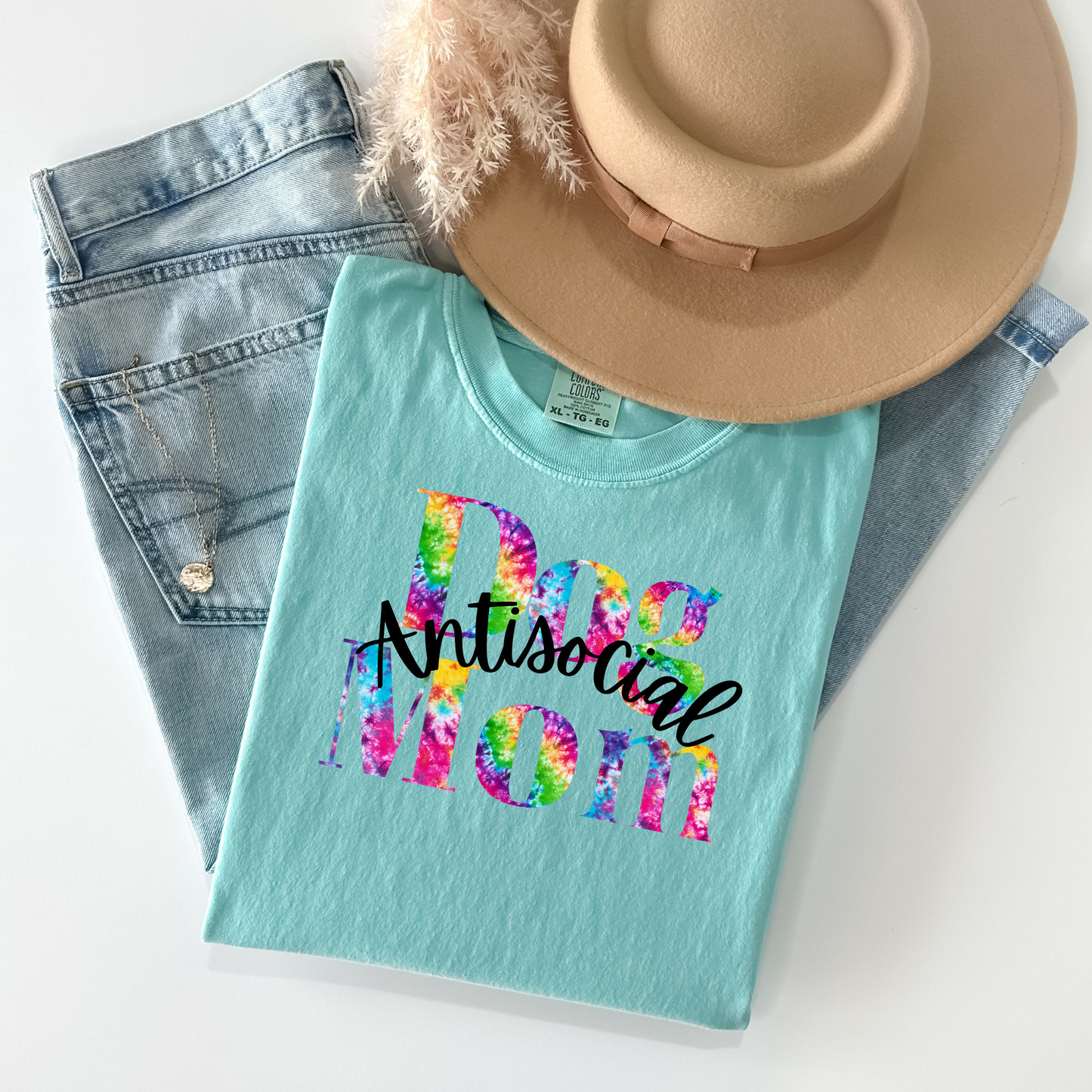 Antisocial Dog Mom T-Shirt - WaveBerry Threads