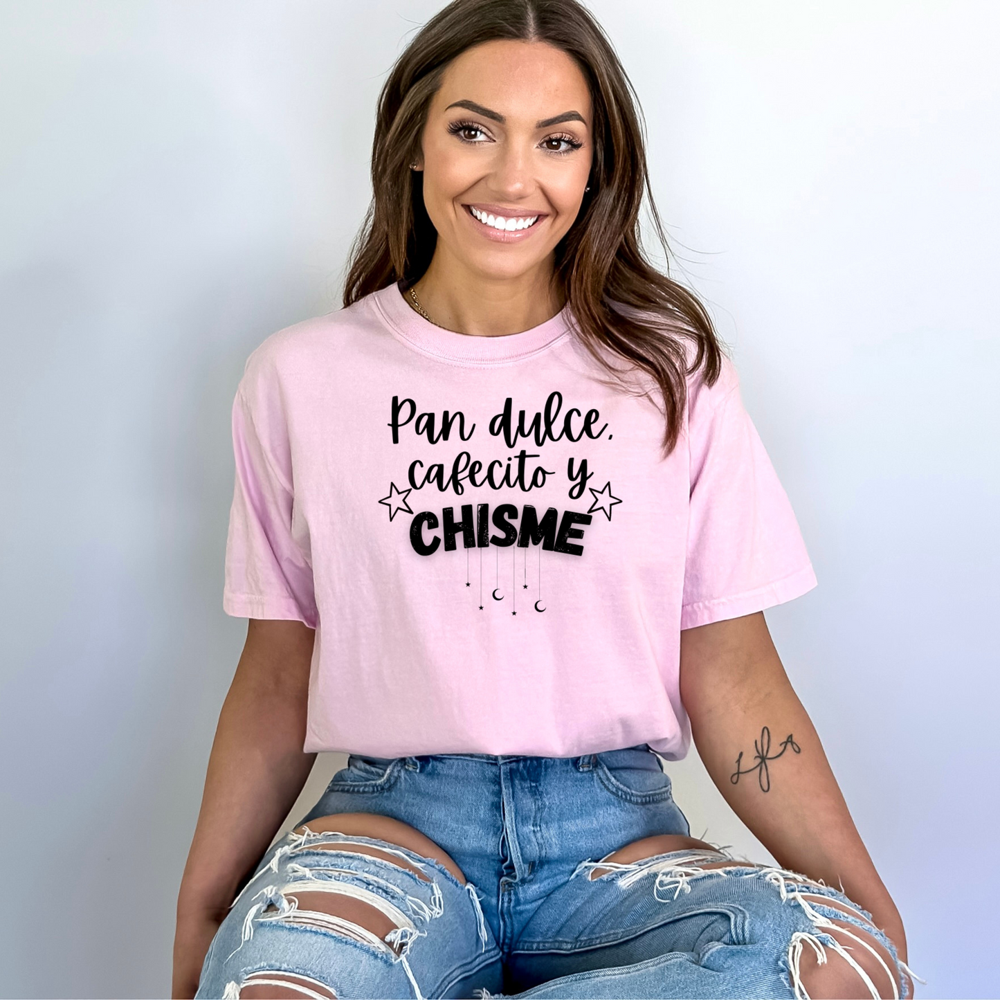 Pan Dulce, Cafecito y Chisme T-Shirt - WaveBerry Threads