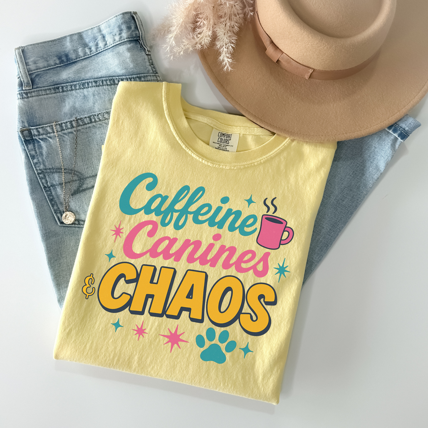 Caffeine Canines and Chaos Shirt