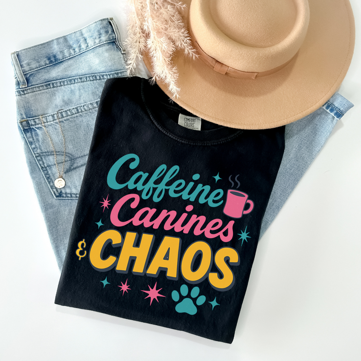 Caffeine Canines and Chaos Shirt