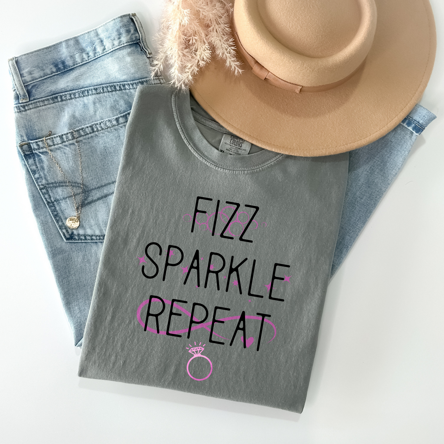 Fiz Sparkle Repeat Bomb Party Jewelry Shirt
