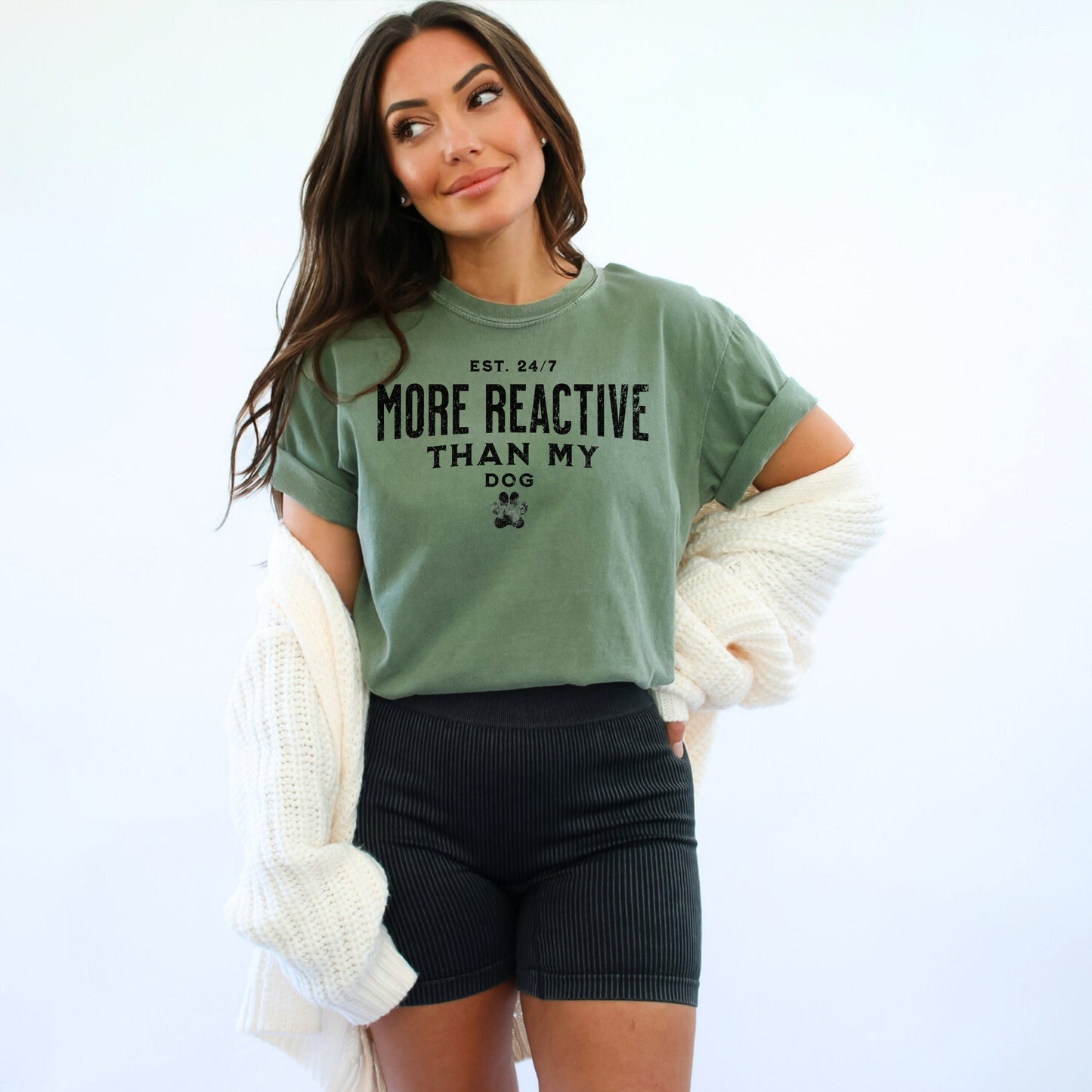 Reactive Dog T-Shirt, More Reactive Than My Dog - WaveBerry Threads