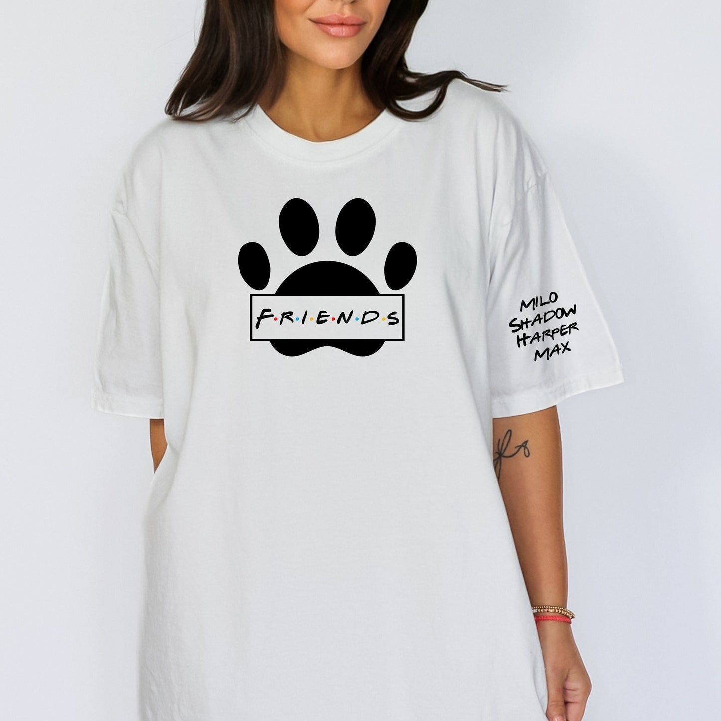 Custom "FRIENDS" Pet T-Shirt - WaveBerry Threads