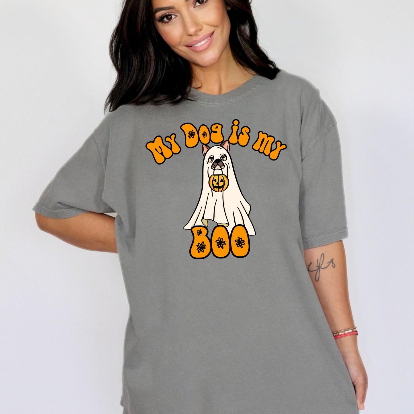 My Dog is My Boo Halloween Dog T-Shirt - WaveBerry Threads