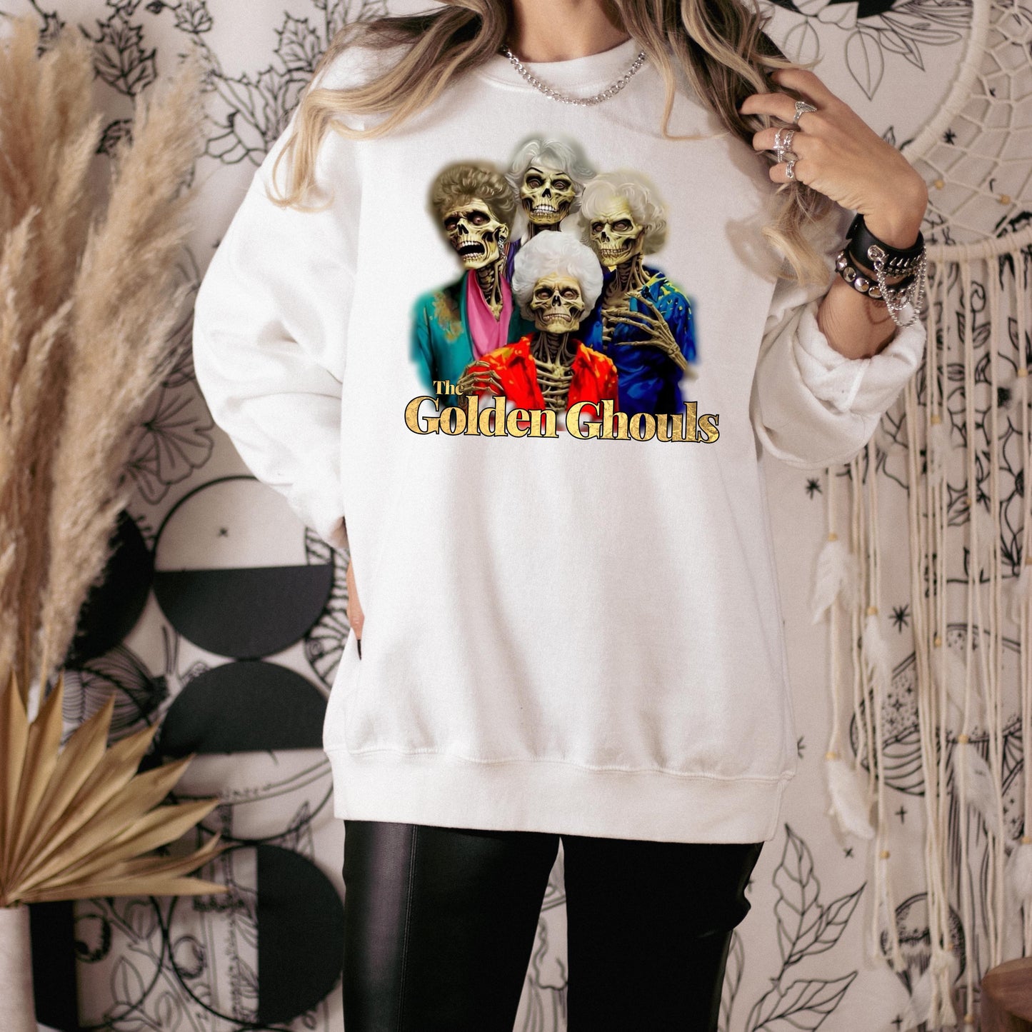 The Golden Girls "Ghouls" Crewneck Sweatshirt - WaveBerry Threads