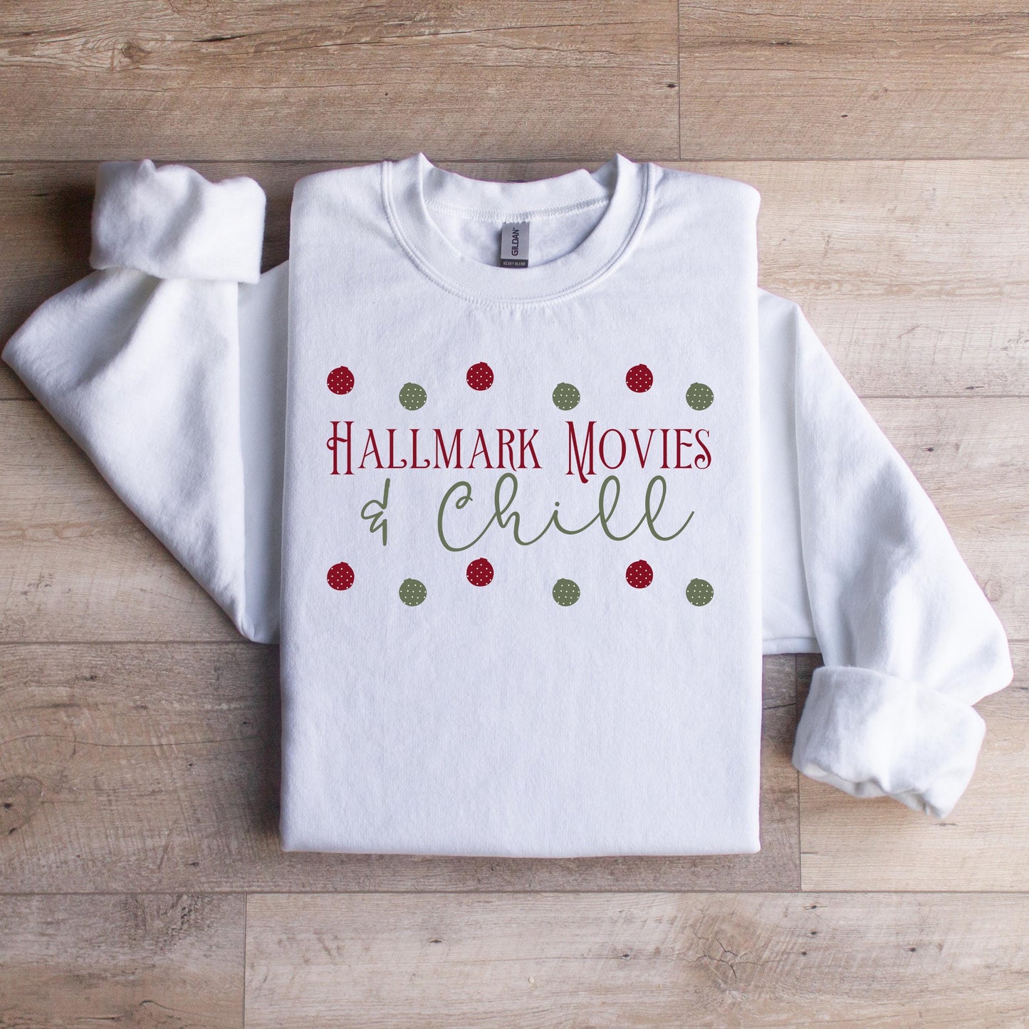 Hallmark Movies & Chill Crewneck Sweatshirt - WaveBerry Threads