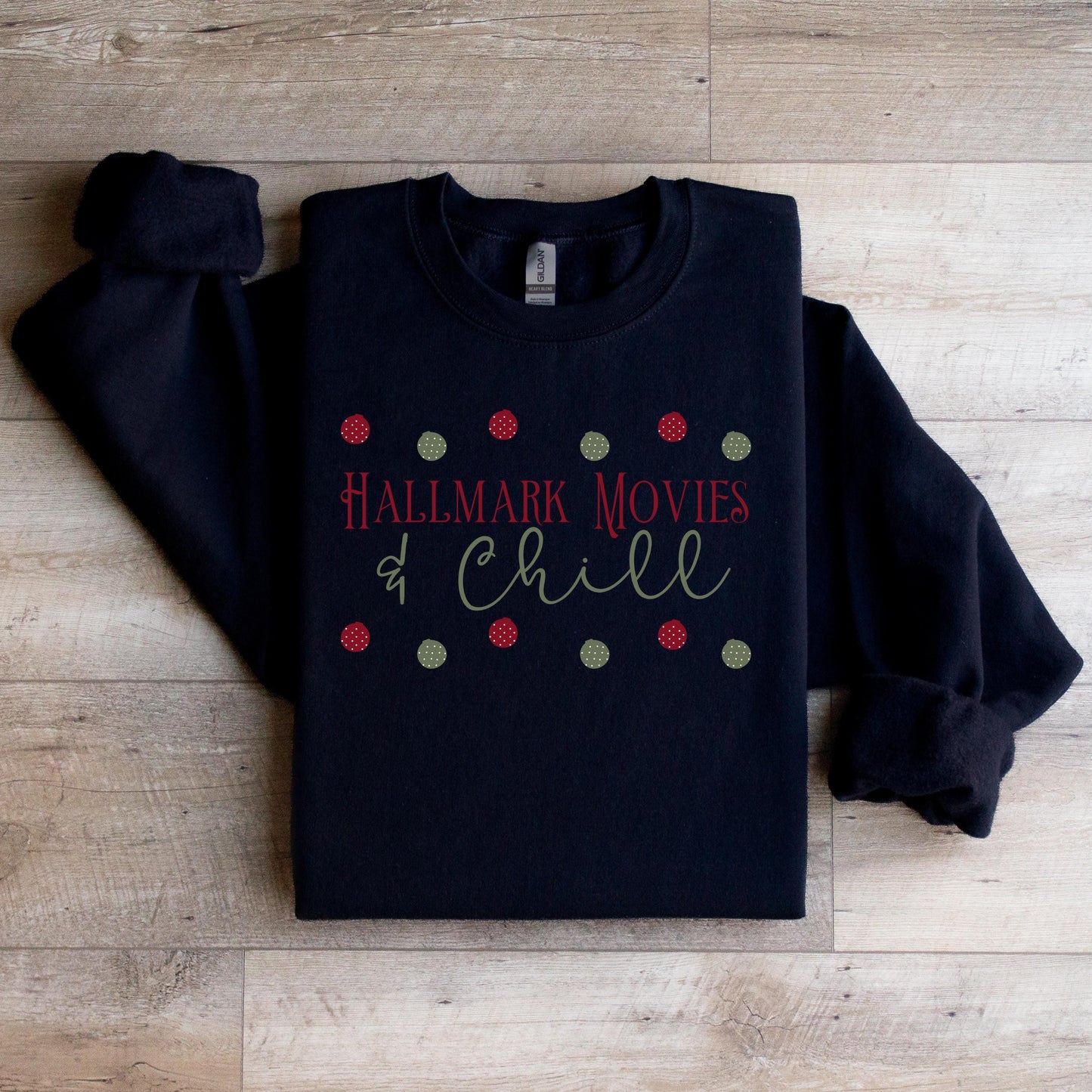 Hallmark Movies & Chill Crewneck Sweatshirt - WaveBerry Threads