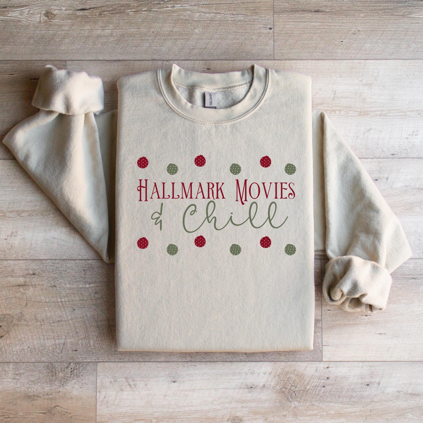 Hallmark Movies & Chill Crewneck Sweatshirt - WaveBerry Threads