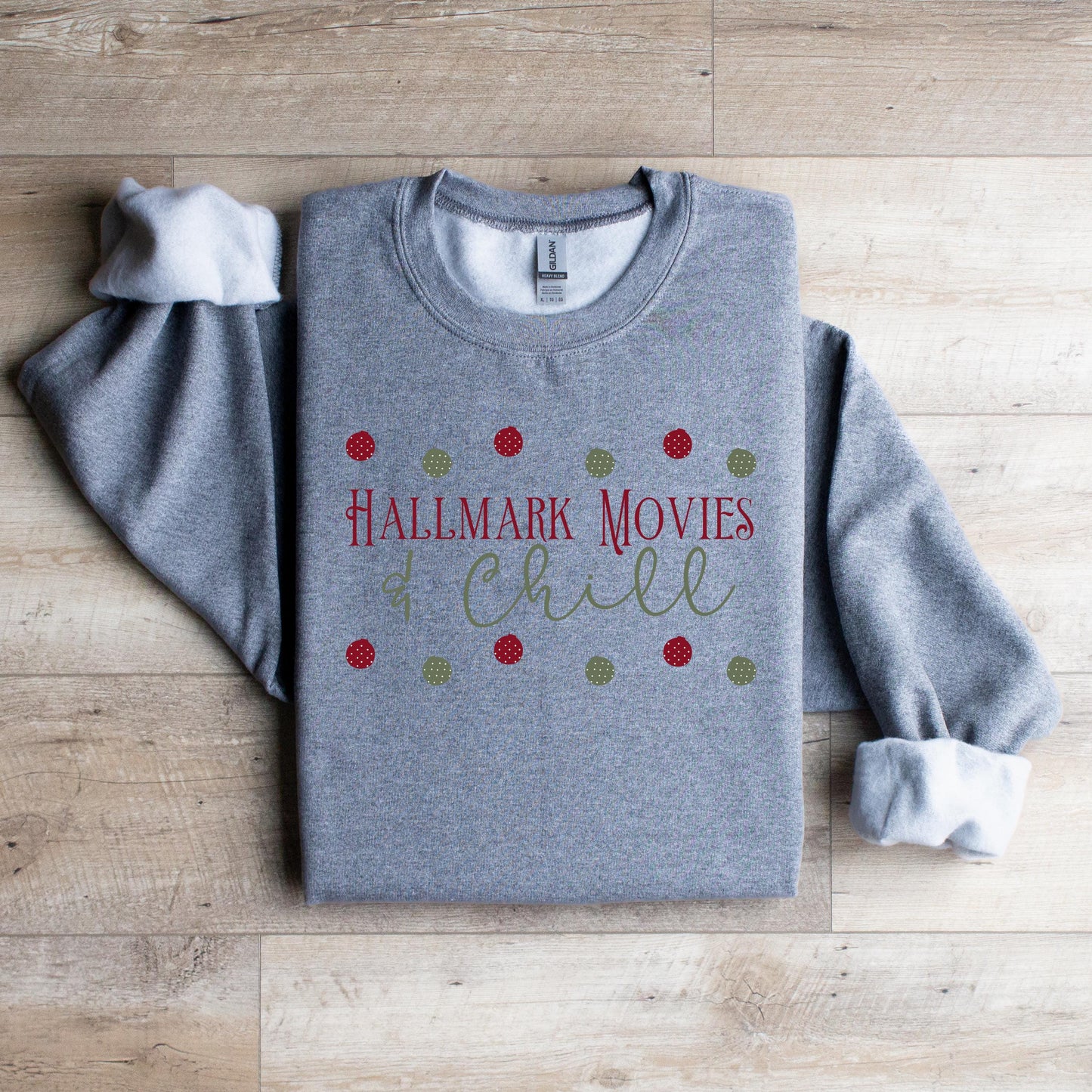 Hallmark Movies & Chill Crewneck Sweatshirt - WaveBerry Threads