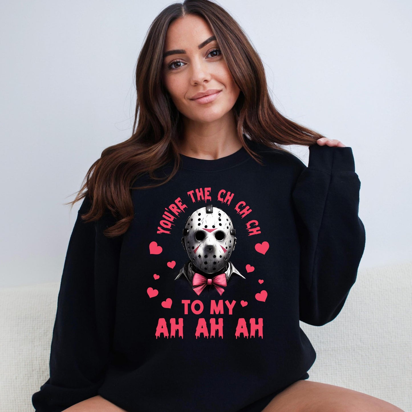Horror Movie Fan Crewneck Sweatshirt Jason Voorhees - WaveBerry Threads
