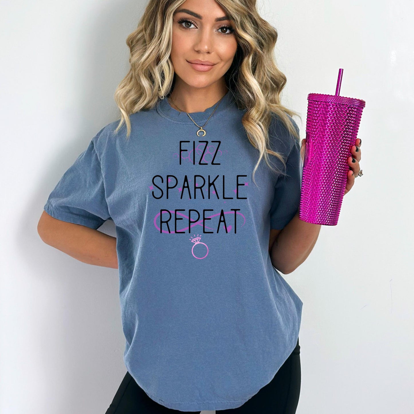Fiz Sparkle Repeat Bomb Party Jewelry Shirt