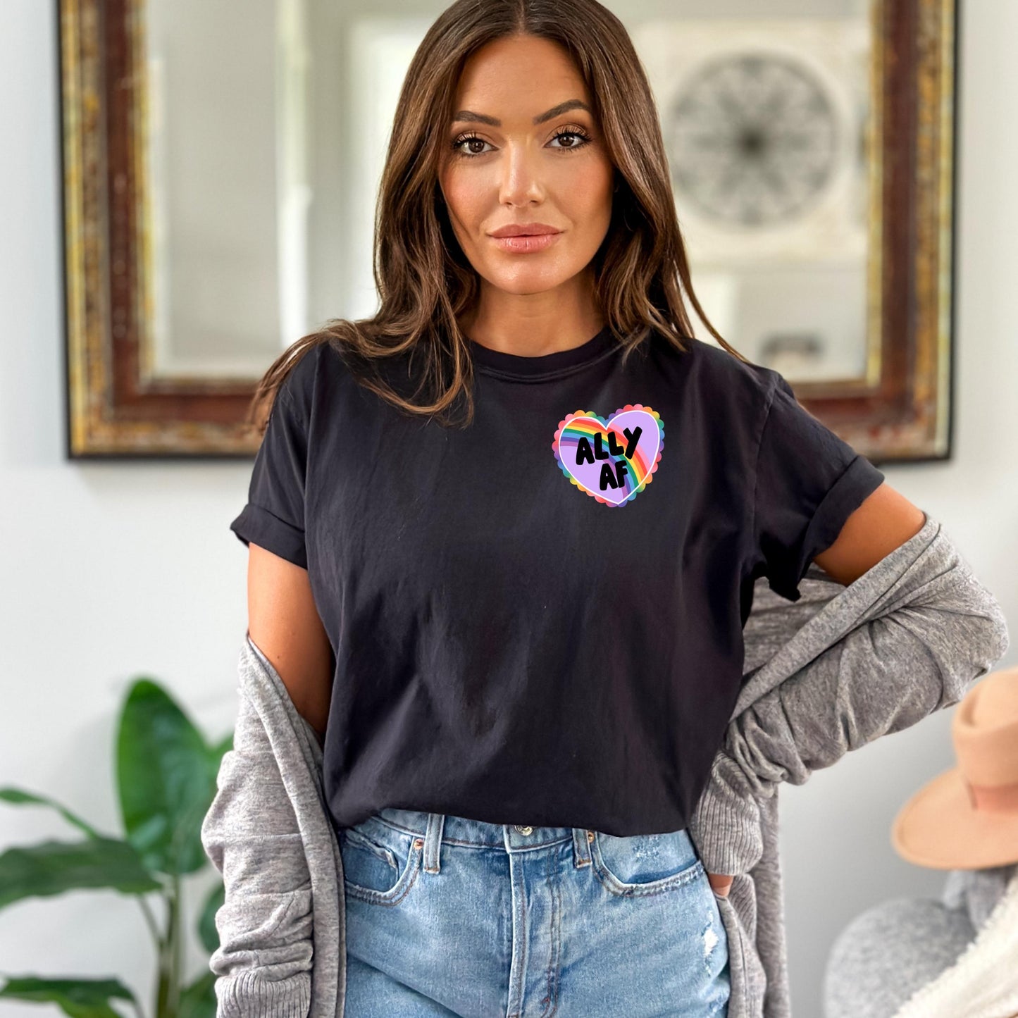 Ally AF Heart Pocket T-Shirt