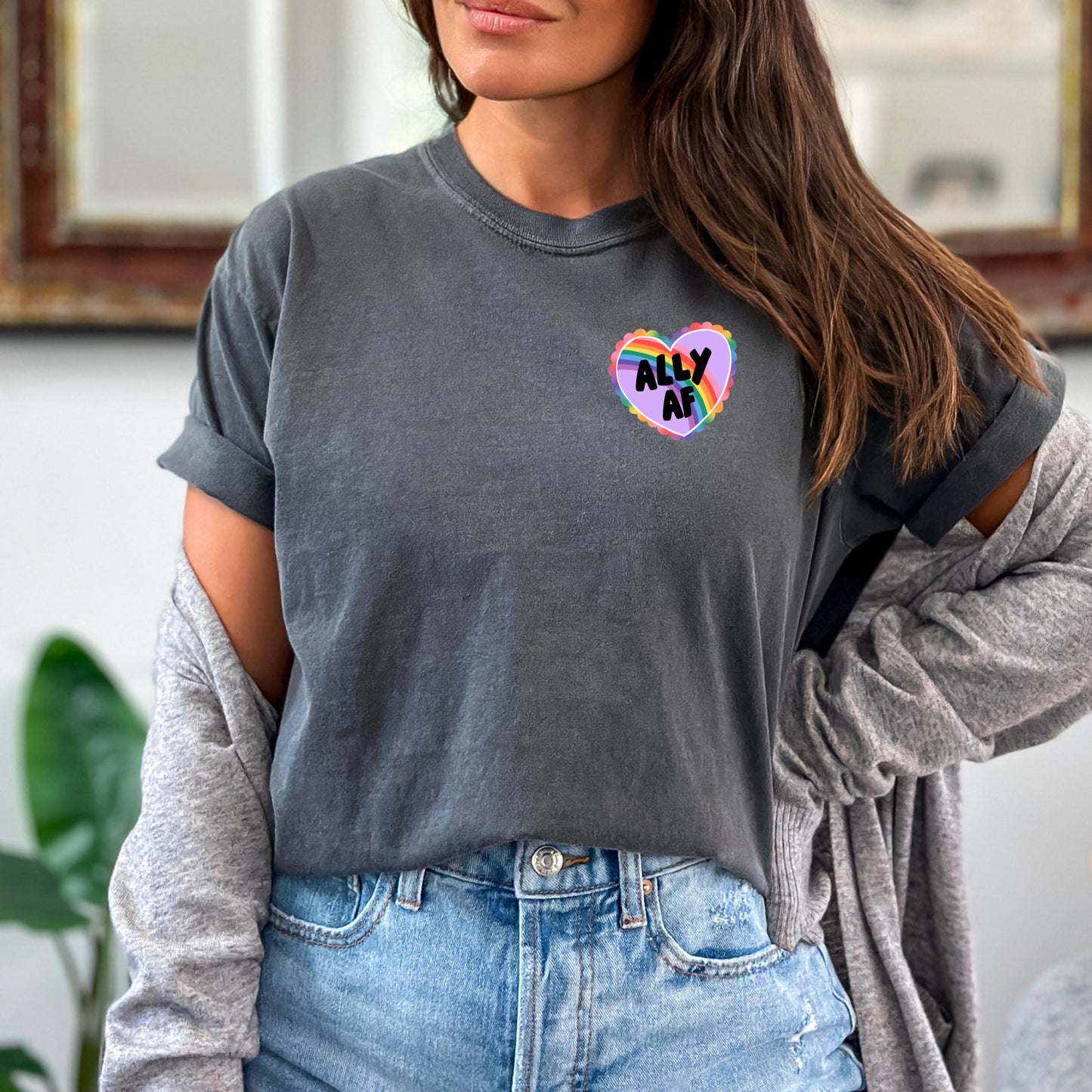 Ally AF Heart Pocket T-Shirt