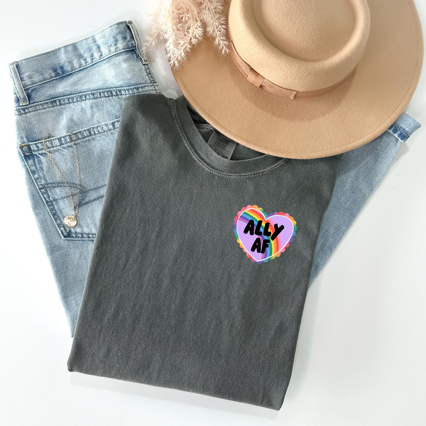 Ally AF Heart Pocket T-Shirt