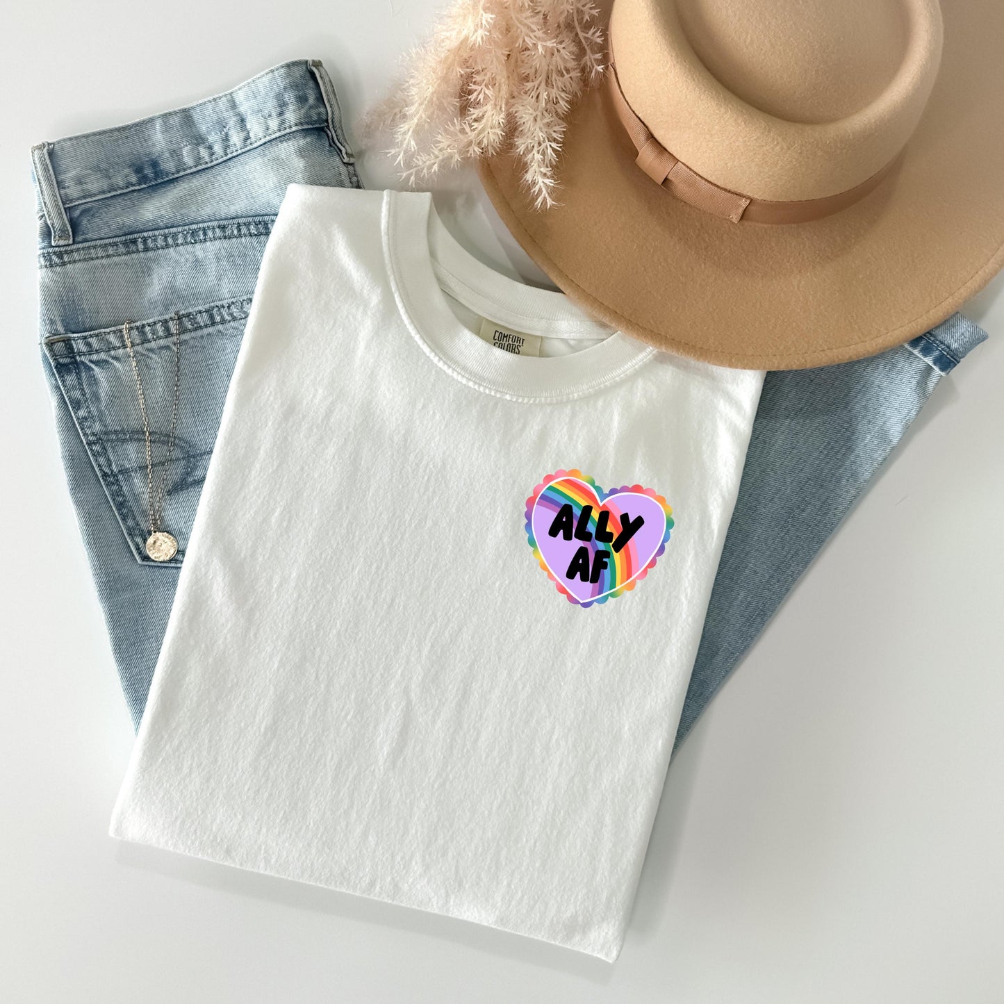 Ally AF Heart Pocket T-Shirt