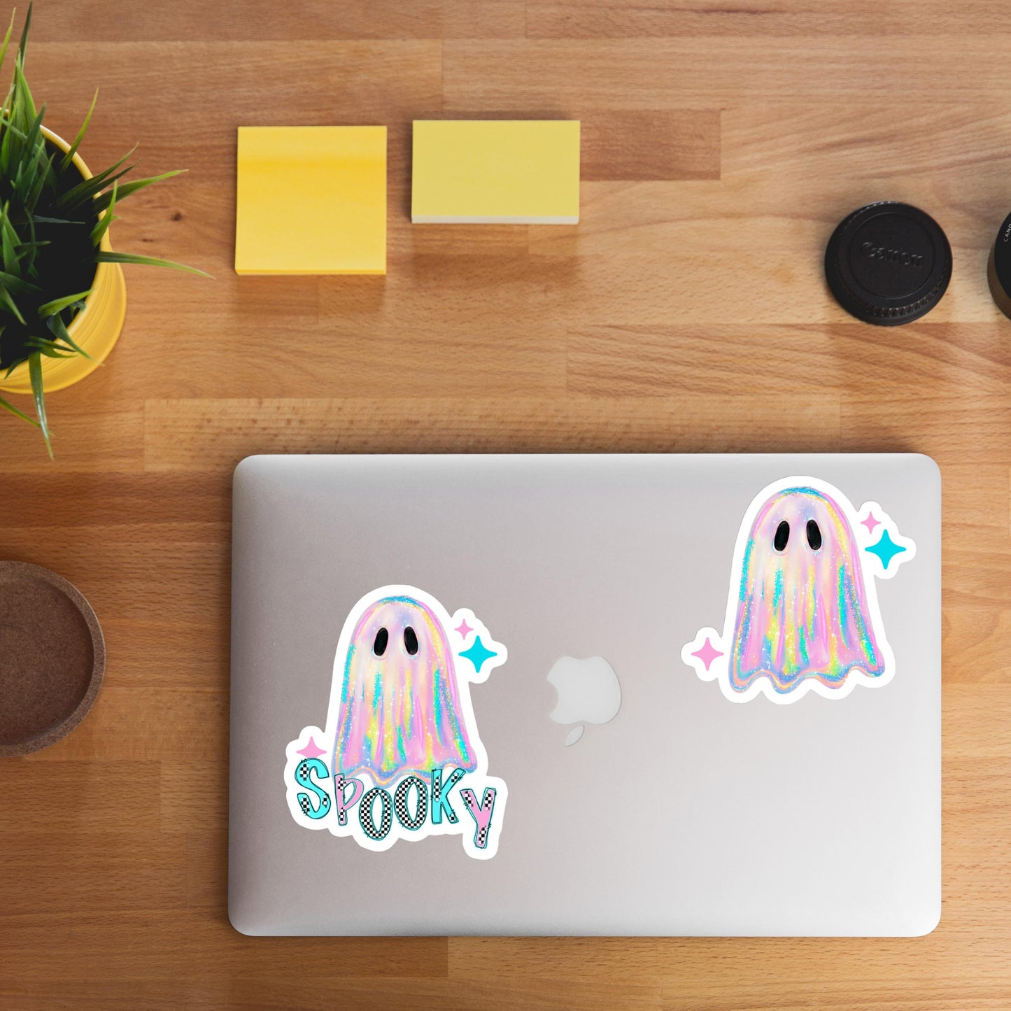 Holographic Iridescent Spooky Ghost Sticker