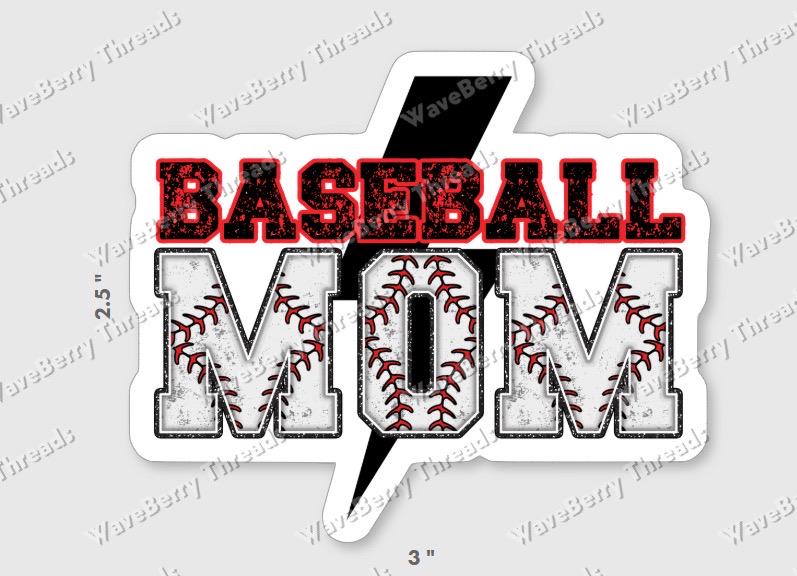 Baseball Mom Digital Download PNG File