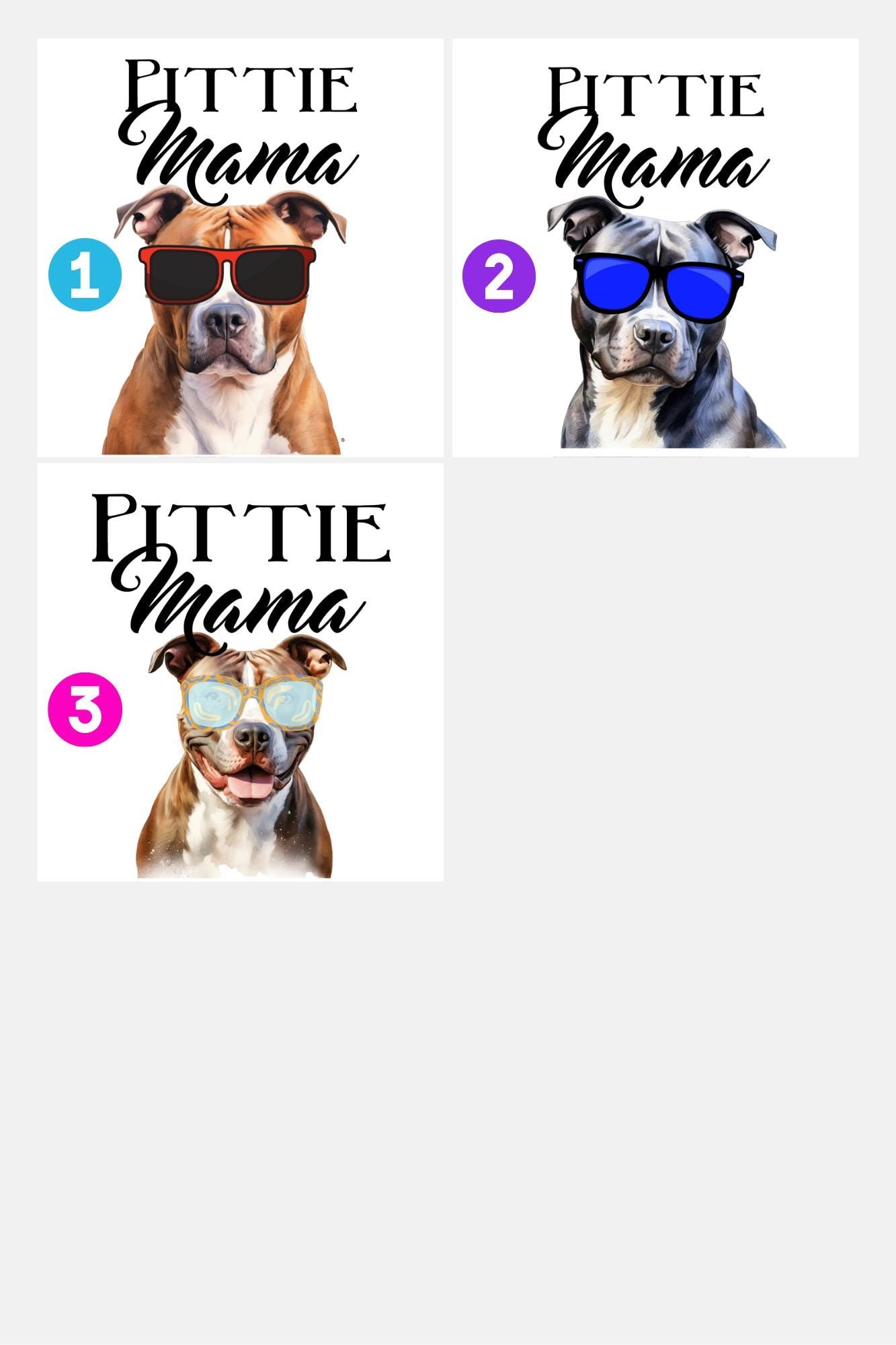 Pittie Mama Sticker