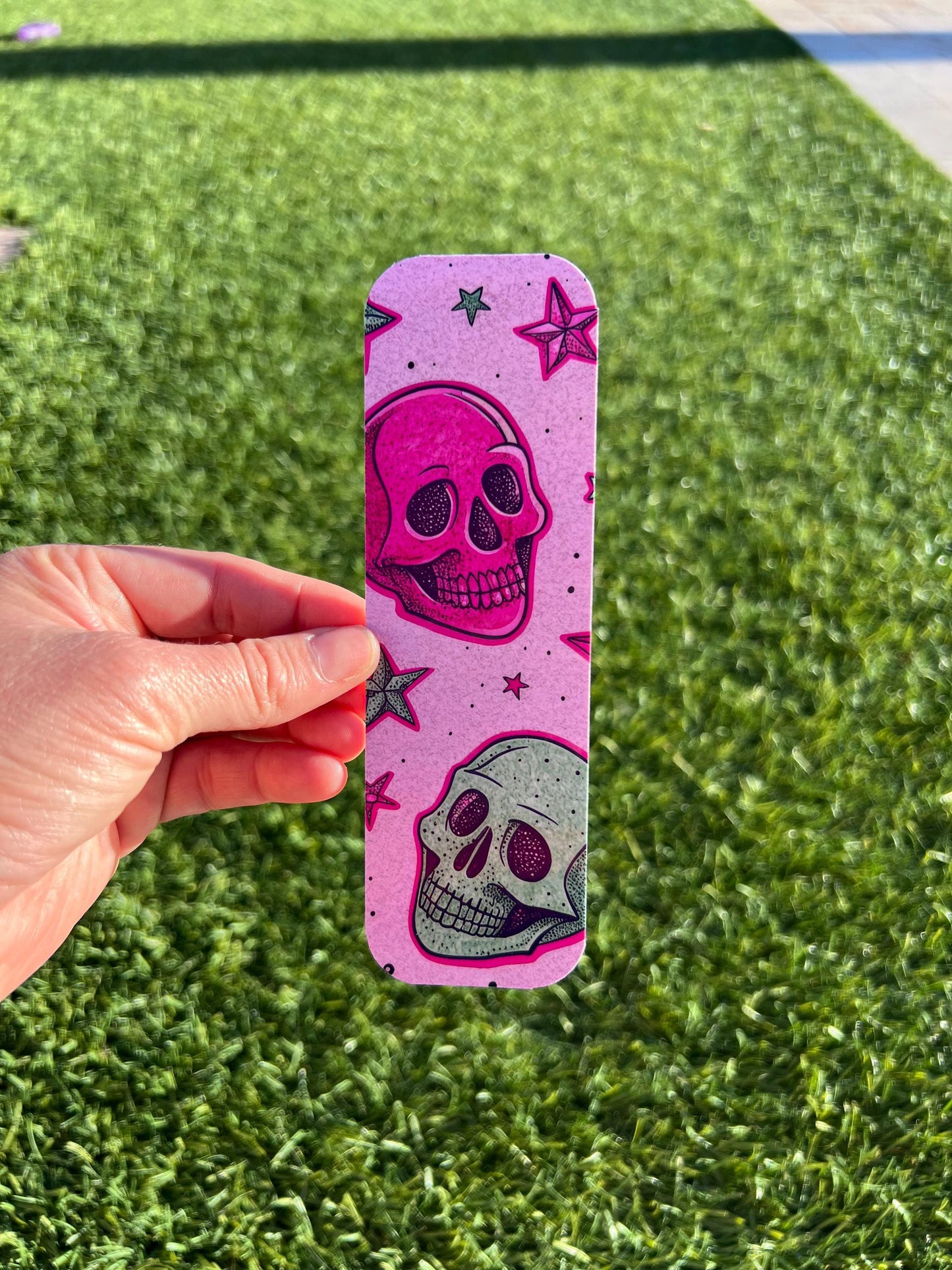 90s Neon Halloween Double-Sided Bookmarks – Retro Spooky Skull, Spider, Bat & Skeleton Bookmarks – Buy Individually or Full Set