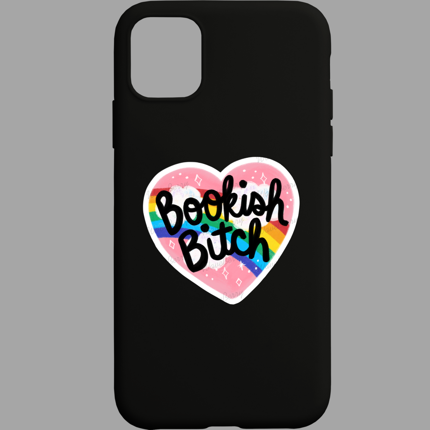 Bookish Bitch Heart Sticker