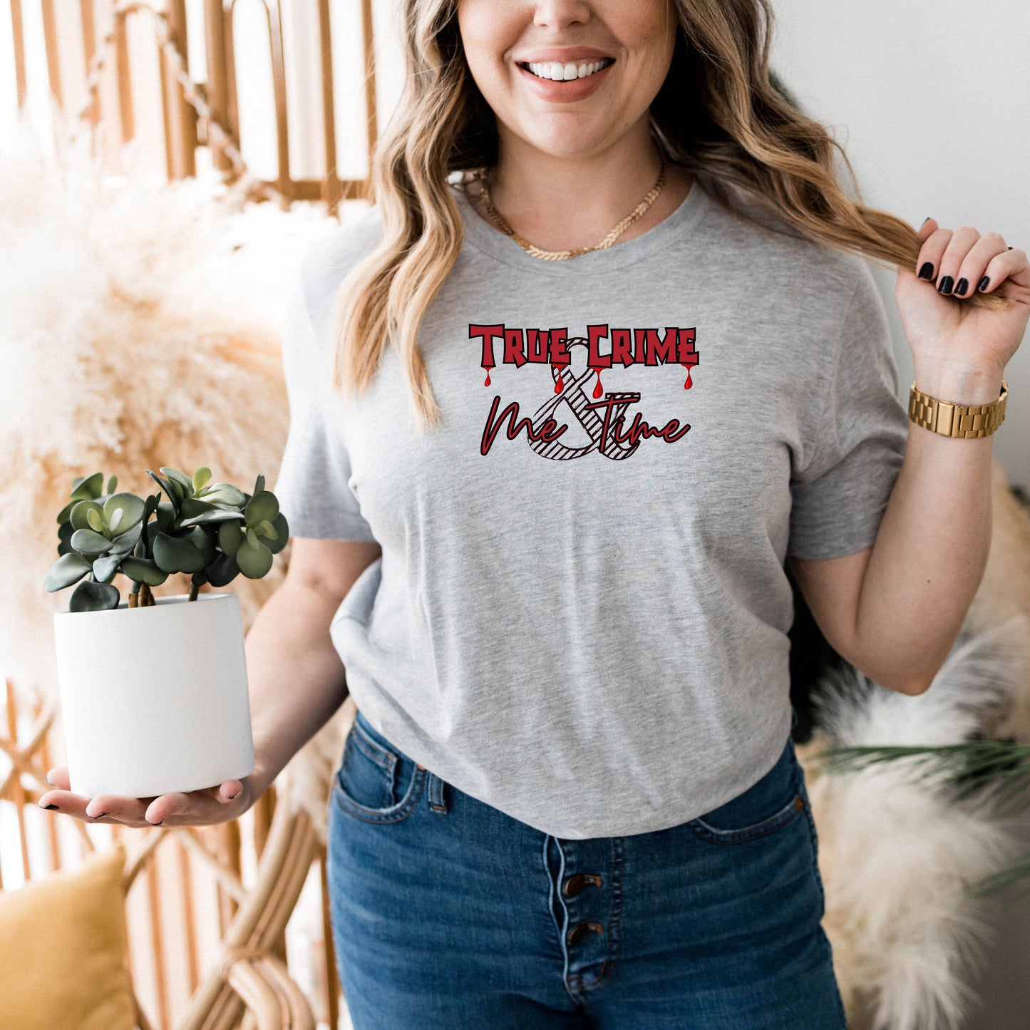 True Crime & Me Time T-Shirt - WaveBerry Threads