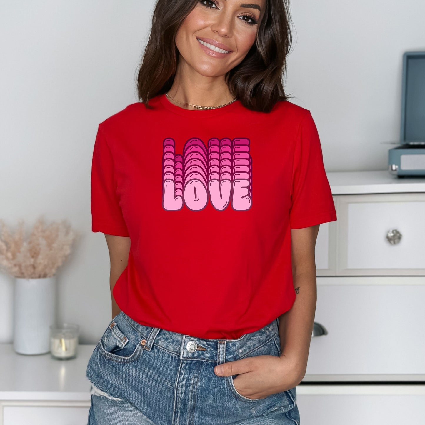 Pink Love T-Shirt - WaveBerry Threads