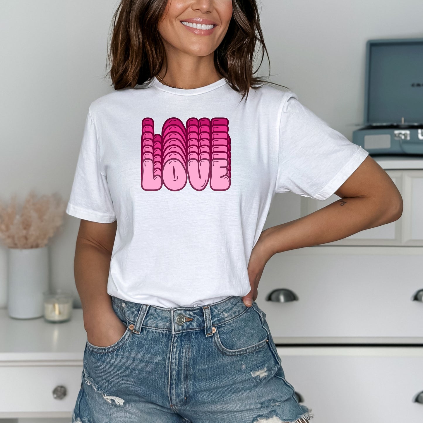 Pink Love T-Shirt - WaveBerry Threads