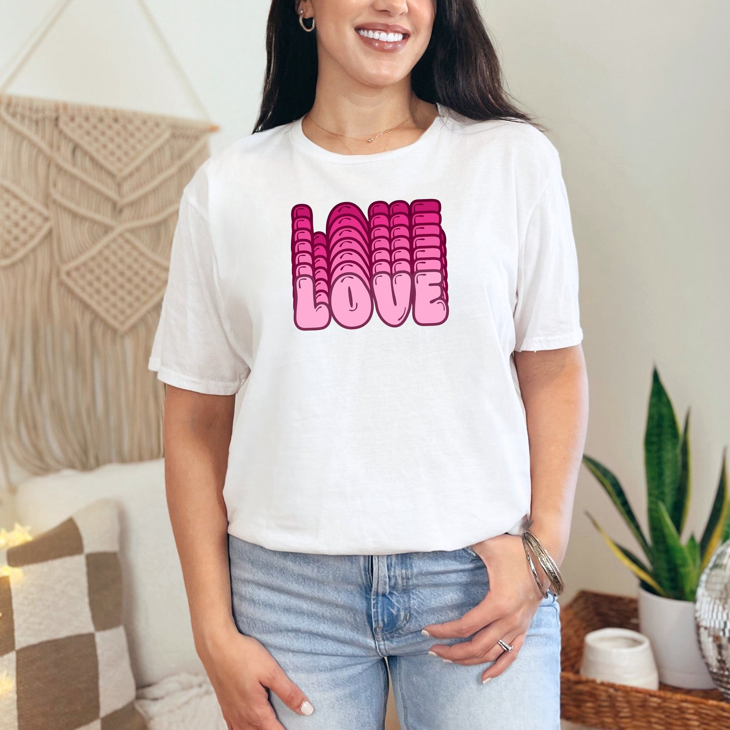 Pink Love T-Shirt - WaveBerry Threads