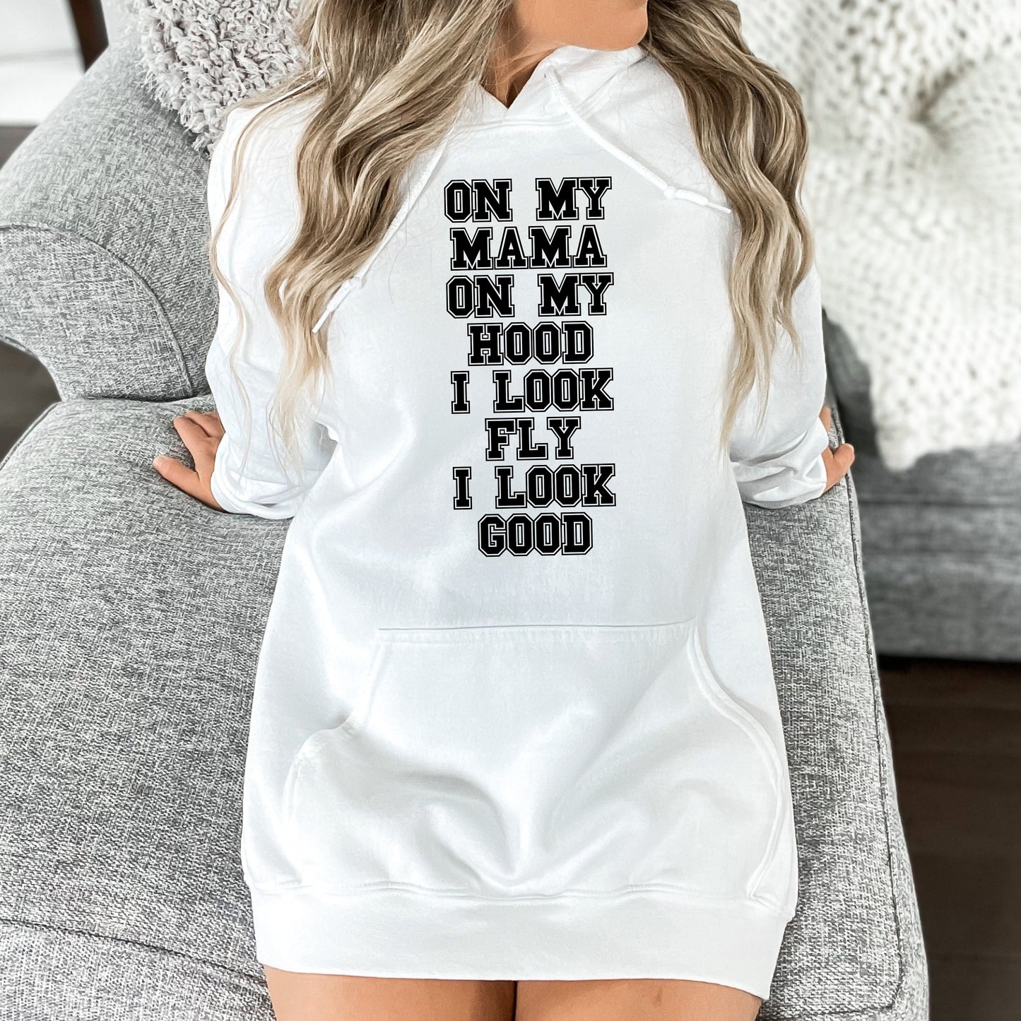 On My Mama Hoodie Sweatshirt - WaveBerry Threads