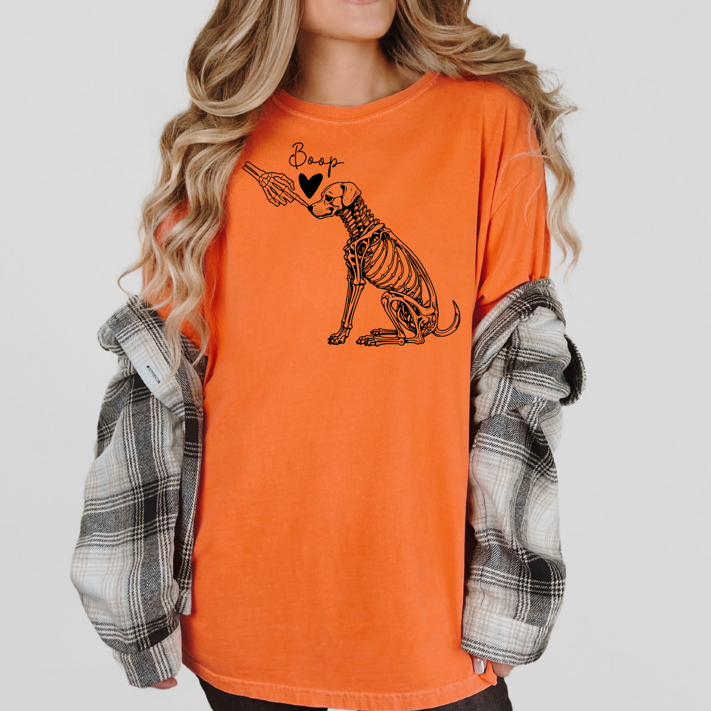 Skeleton Dog Boop Halloween T-Shirt