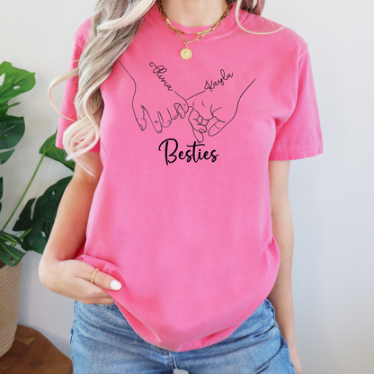 Best Friend T-Shirt Customizable - WaveBerry Threads