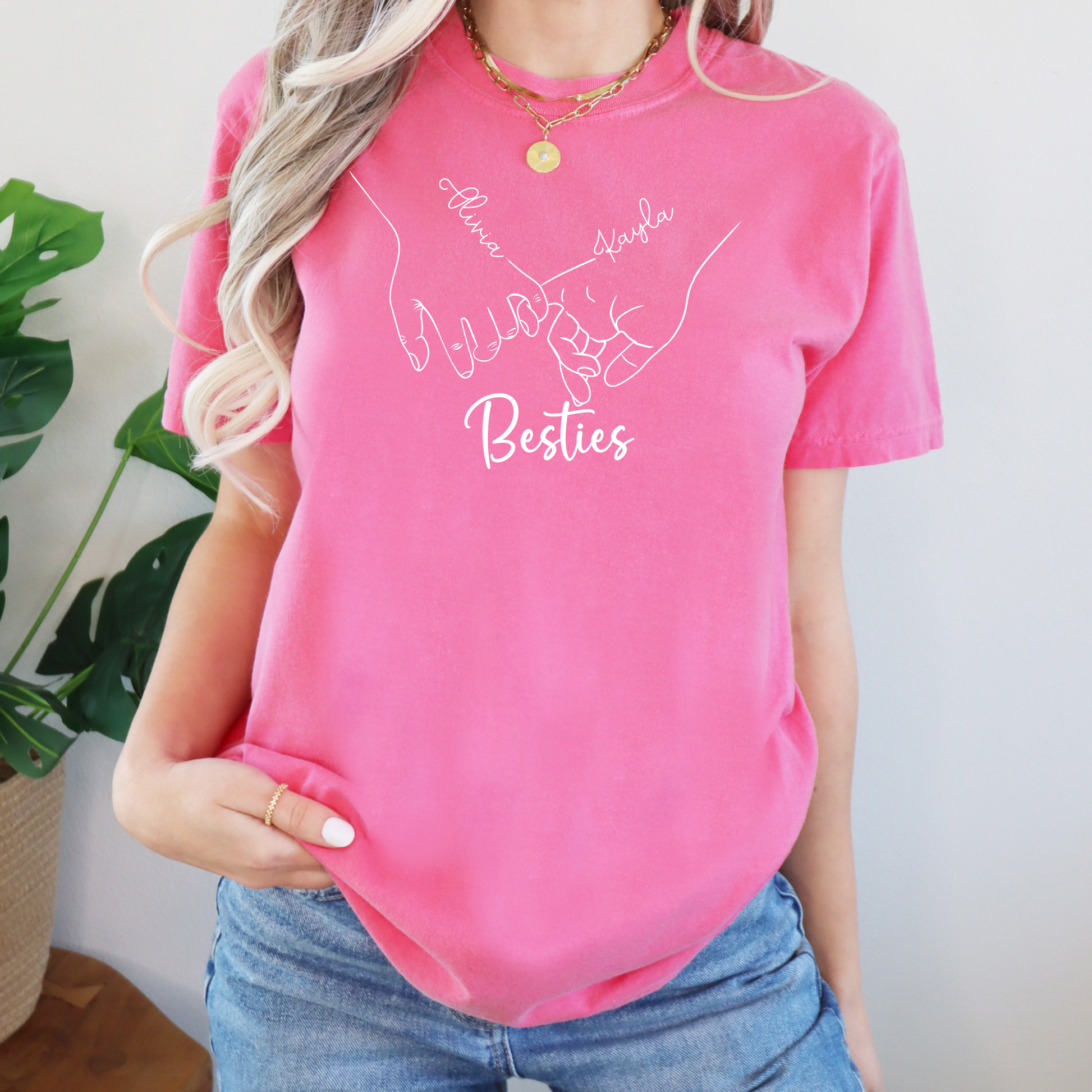 Best Friend T-Shirt Customizable - WaveBerry Threads