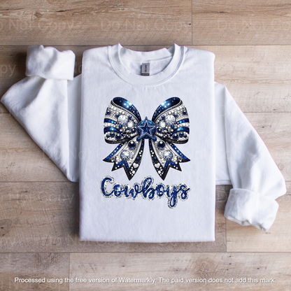 Custom NFL Football Team Crewneck Sweatshirt - WaveBerry Threads