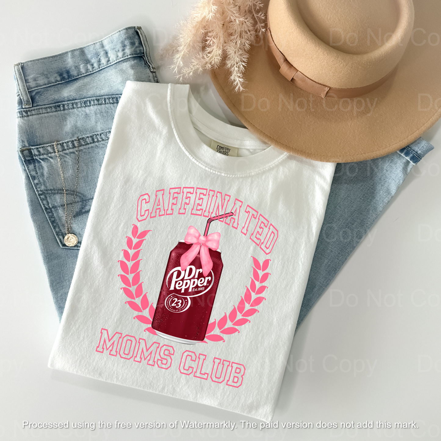 Dr Pepper Caffeinated Moms Club T-Shirt - WaveBerry Threads