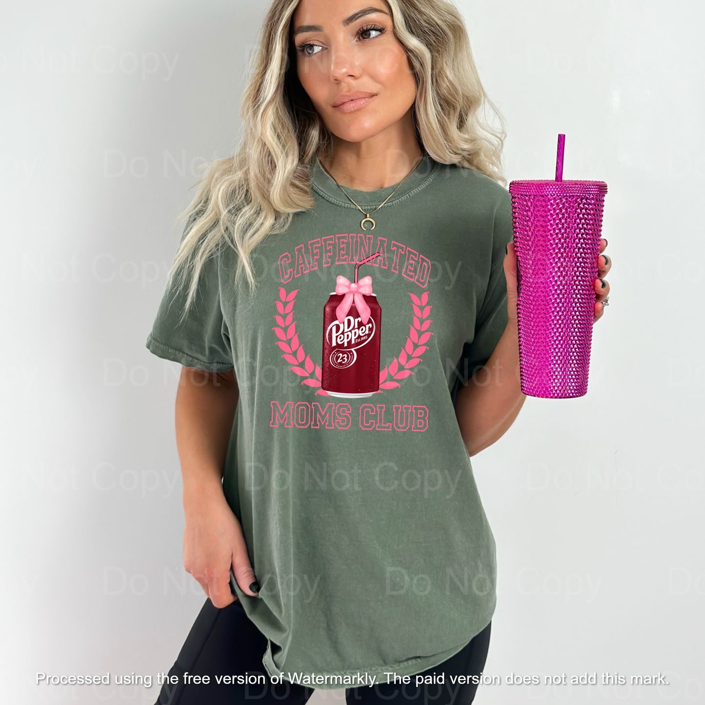 Dr Pepper Caffeinated Moms Club T-Shirt - WaveBerry Threads