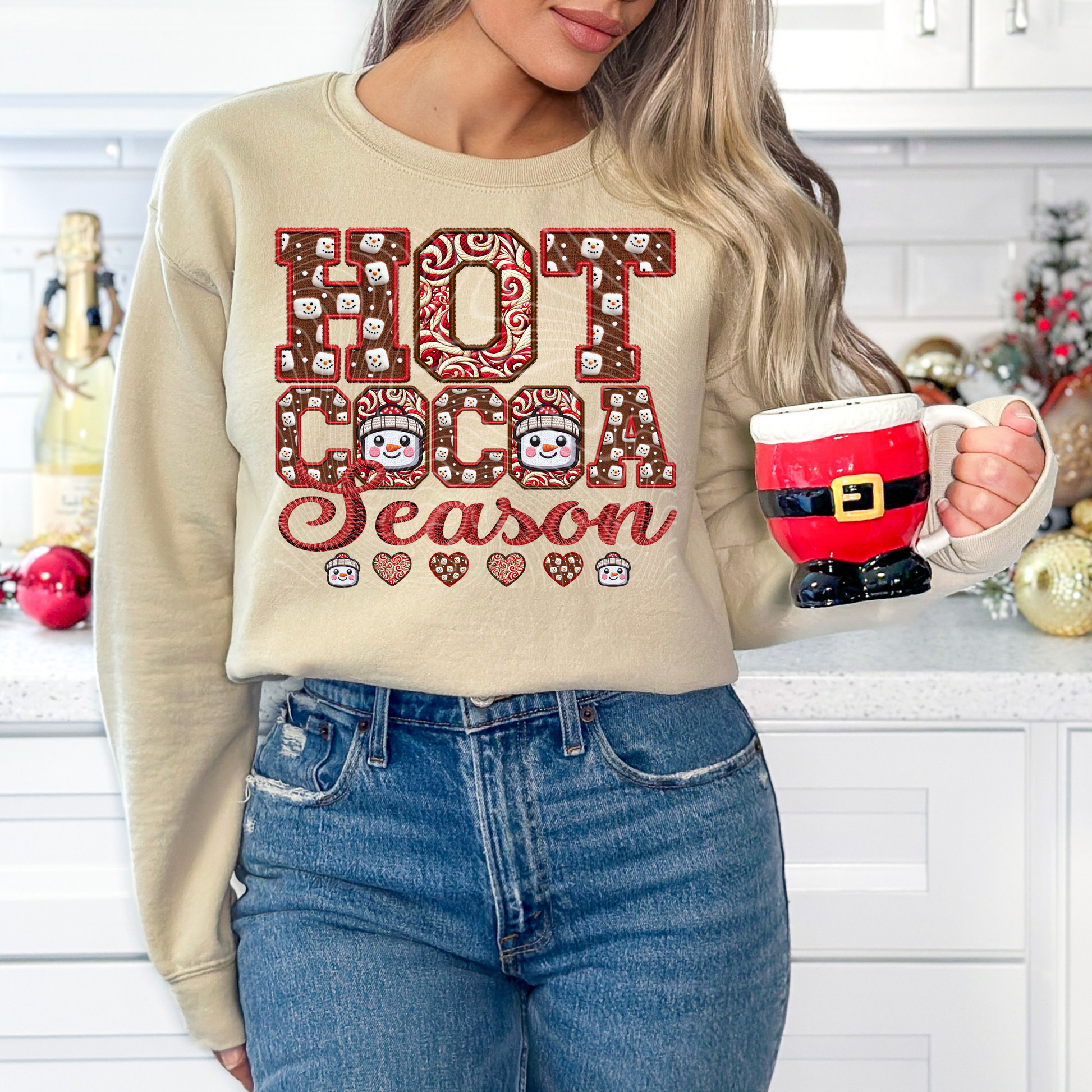 Hot Cocoa Season Crewneck Sweatshirt - WaveBerry Threads